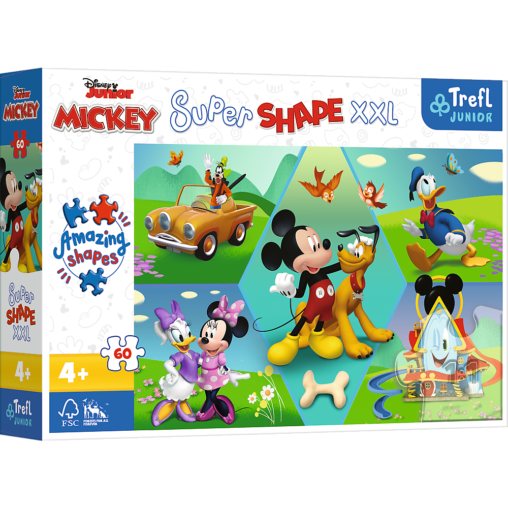 Mickey Mouse - Junior Super Shape XXL Puzzle 60 Teile