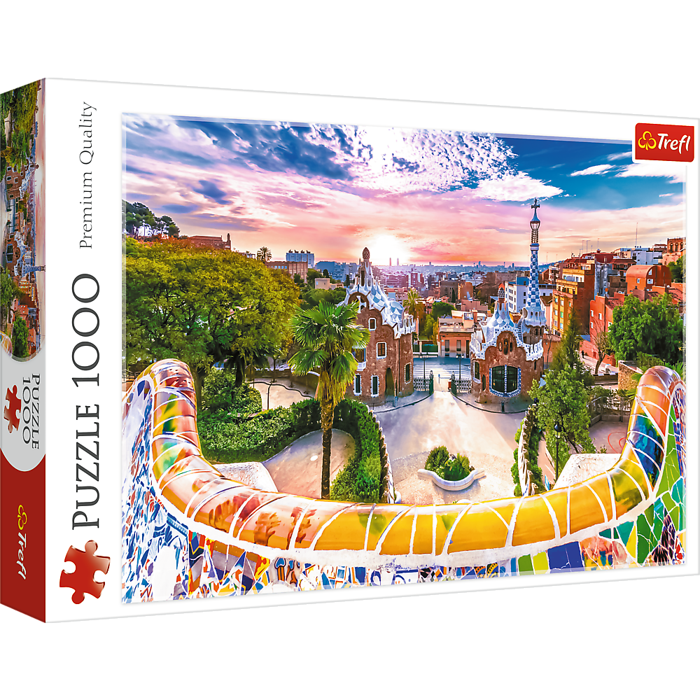 Sonnenuntergang in Barcelona, Spanien - Puzzle 1000 Teile