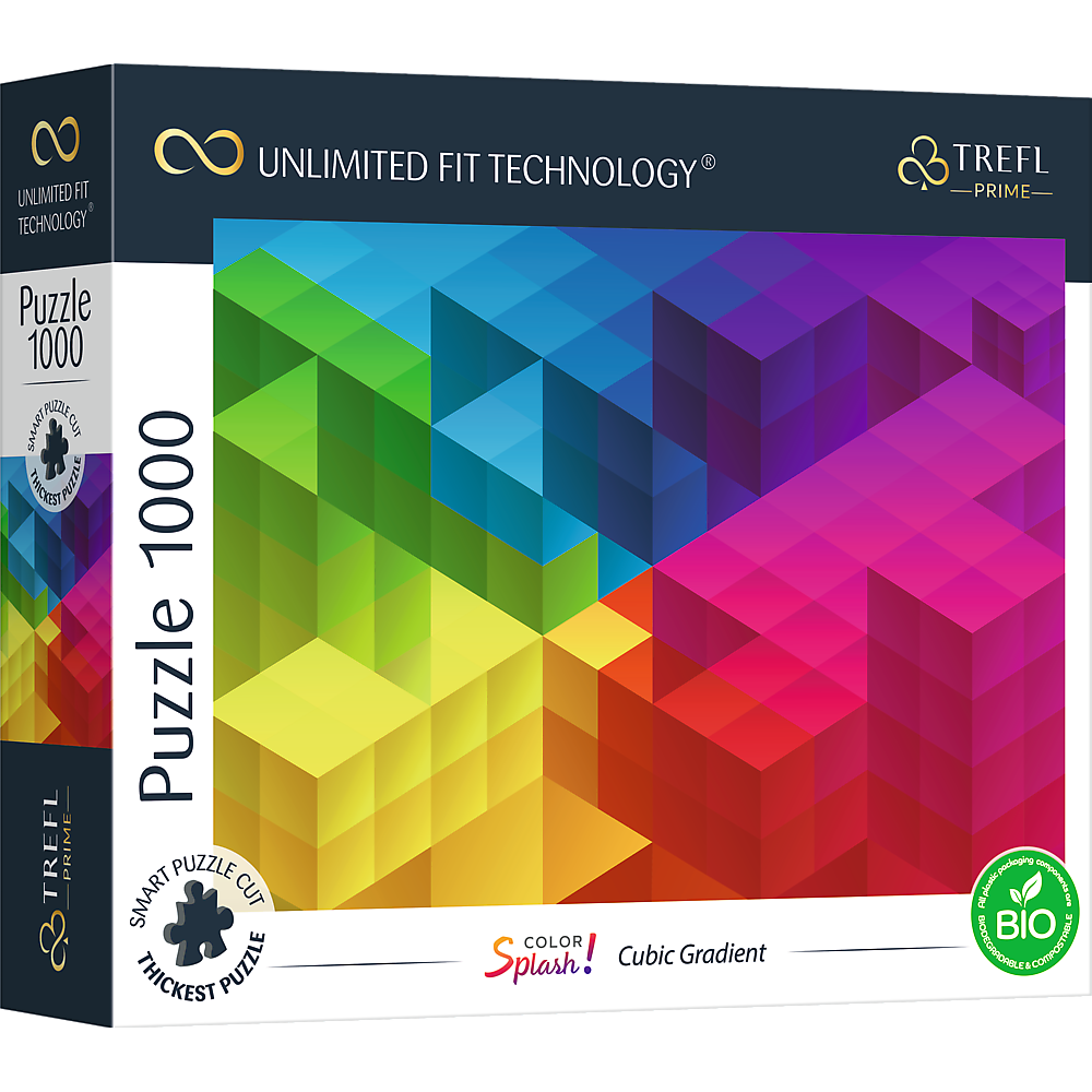 Color Splash: Würfelverlauf / Farben - UFT Puzzle 1000 Teile