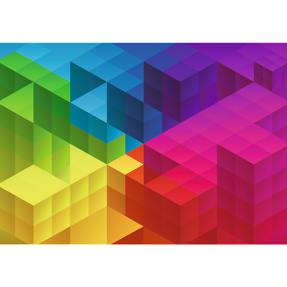 Color Splash: Würfelverlauf / Farben - UFT Puzzle 1000 Teile