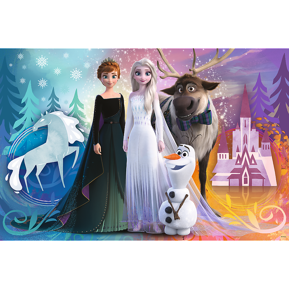 Disney Frozen 2 - Primo Super Maxi Puzzle 24 Teile und Malvorlage