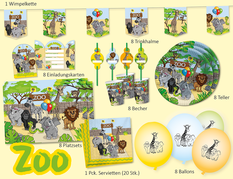 ZOO - Partyset