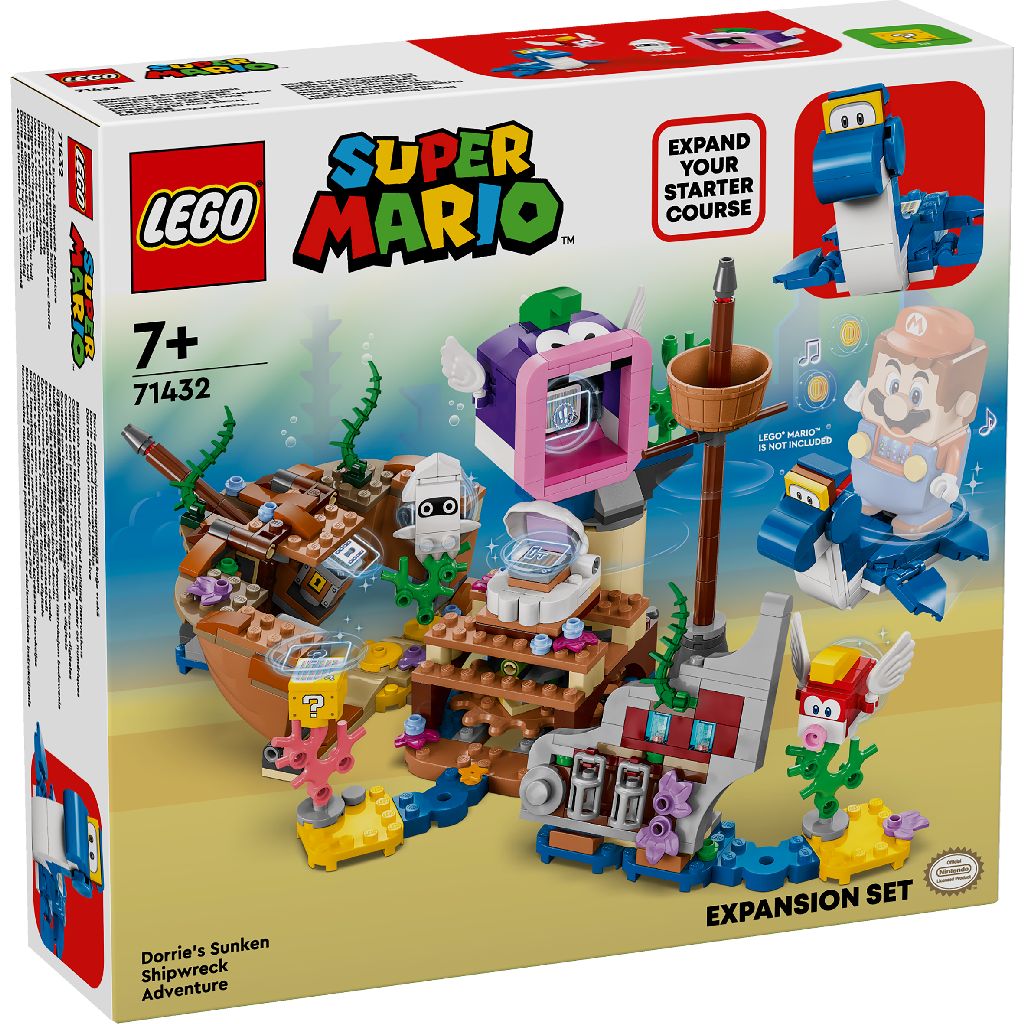 LEGO® 71432 Super Mario™ - Dorrie und das versunkene Schiff – Erweiterungsset (500 Teile)