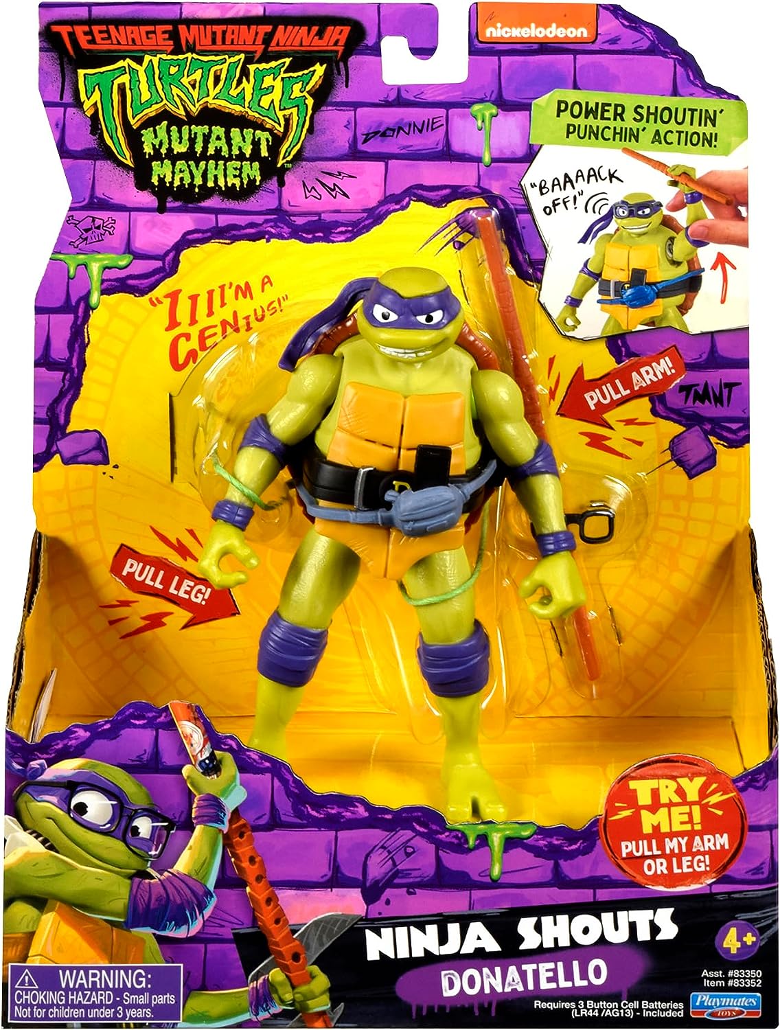 Teenage Mutant Ninja Turtle - Ninja Shouts Donatello - Spielfigur