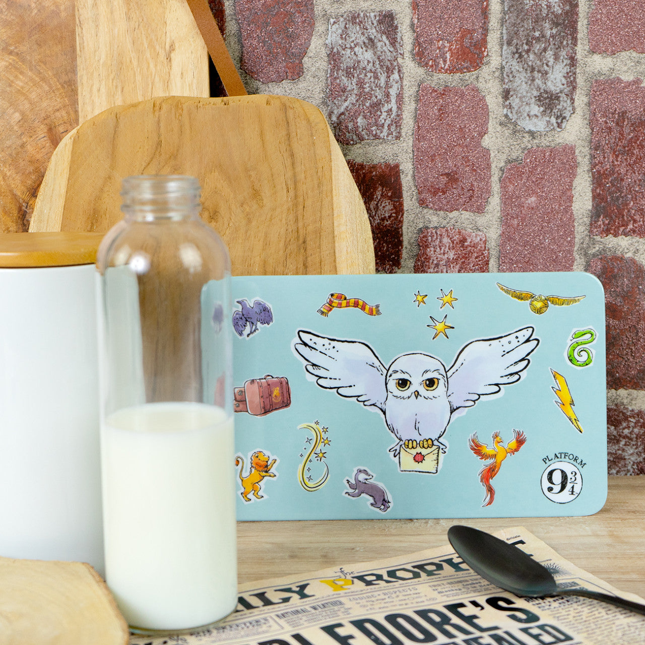 Harry Potter "Watercolor World" - Frühstücksbrettchen mit Hedwig Eule
