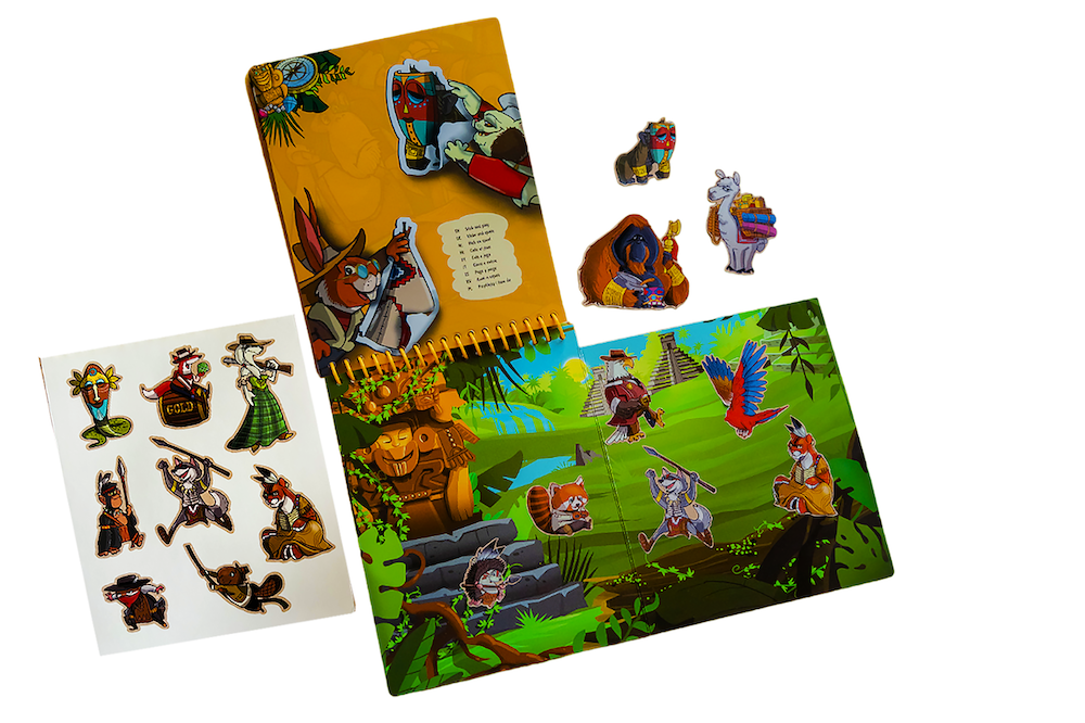 Qwi Toy 3 in 1 Spielbuch - Zeitreise