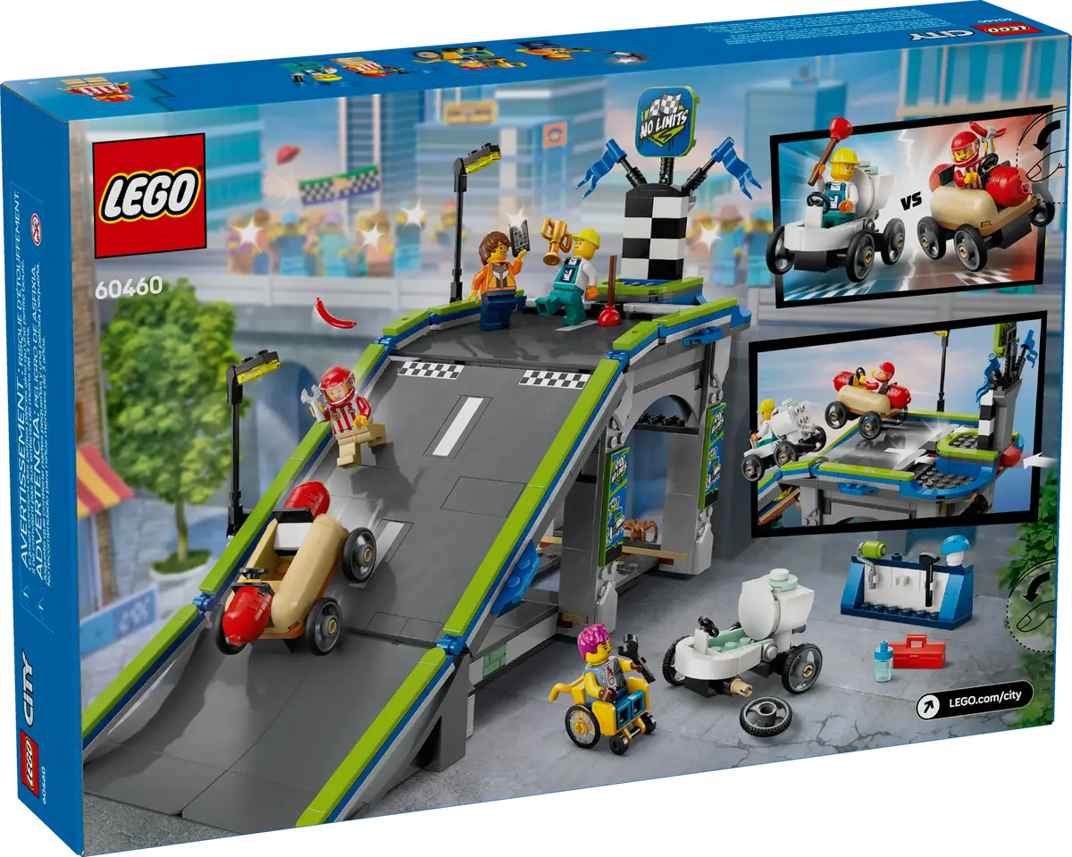 LEGO® City Fahrzeuge 60460 - Keine Limits: Seifenkistenrennen mit Rampe (436 Teile)