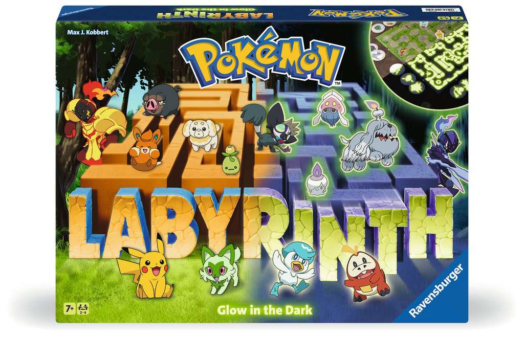 Pokémon - Labyrinth Glow in the Dark - Brettspiel