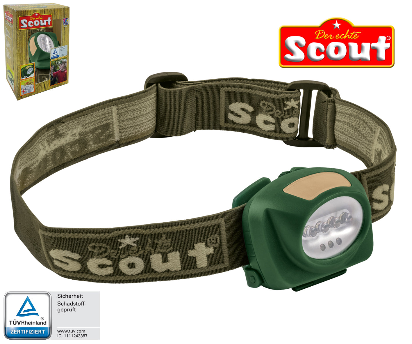 Happy People 19359 - SCOUT LED Stirnlampe
