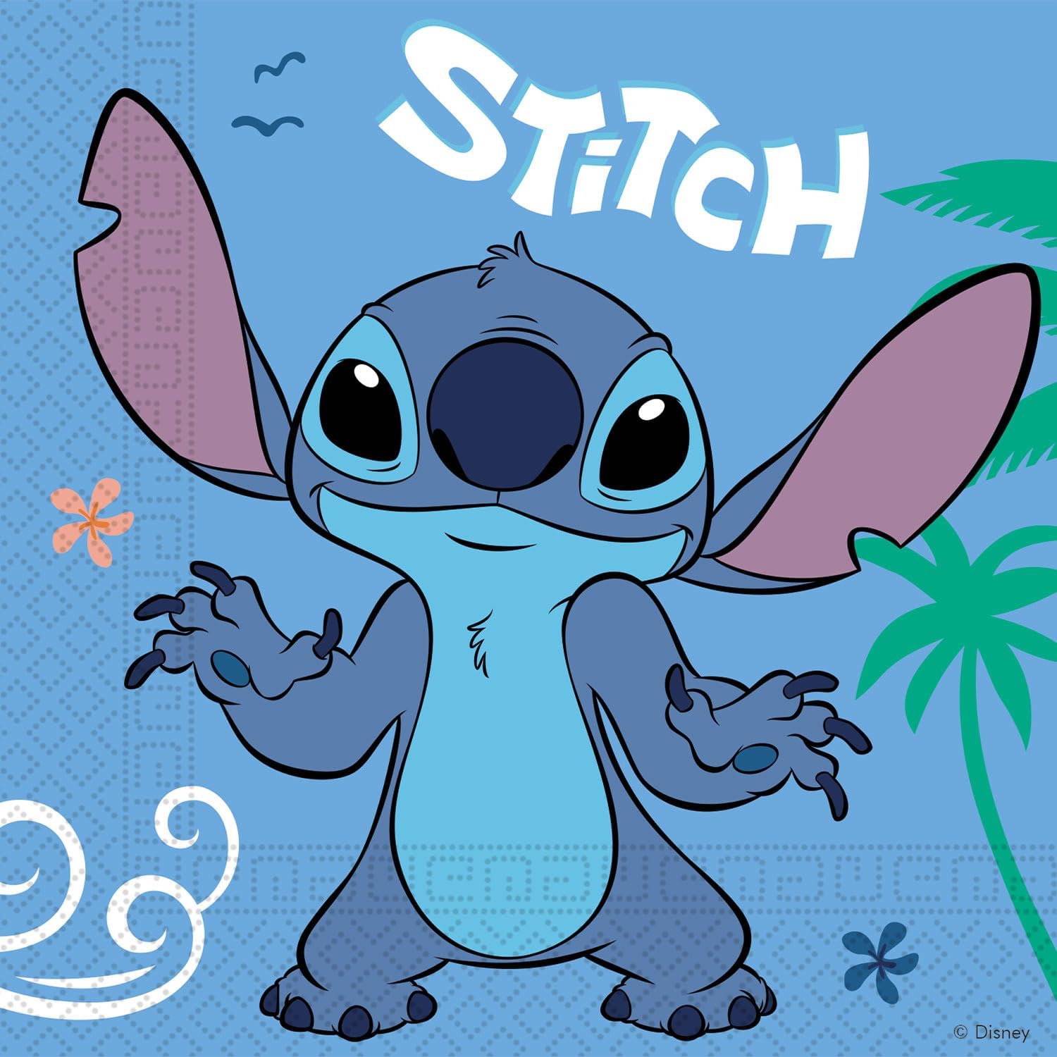 Stitch - 52-teiliges Party Geschirrset mit kleinen Teller