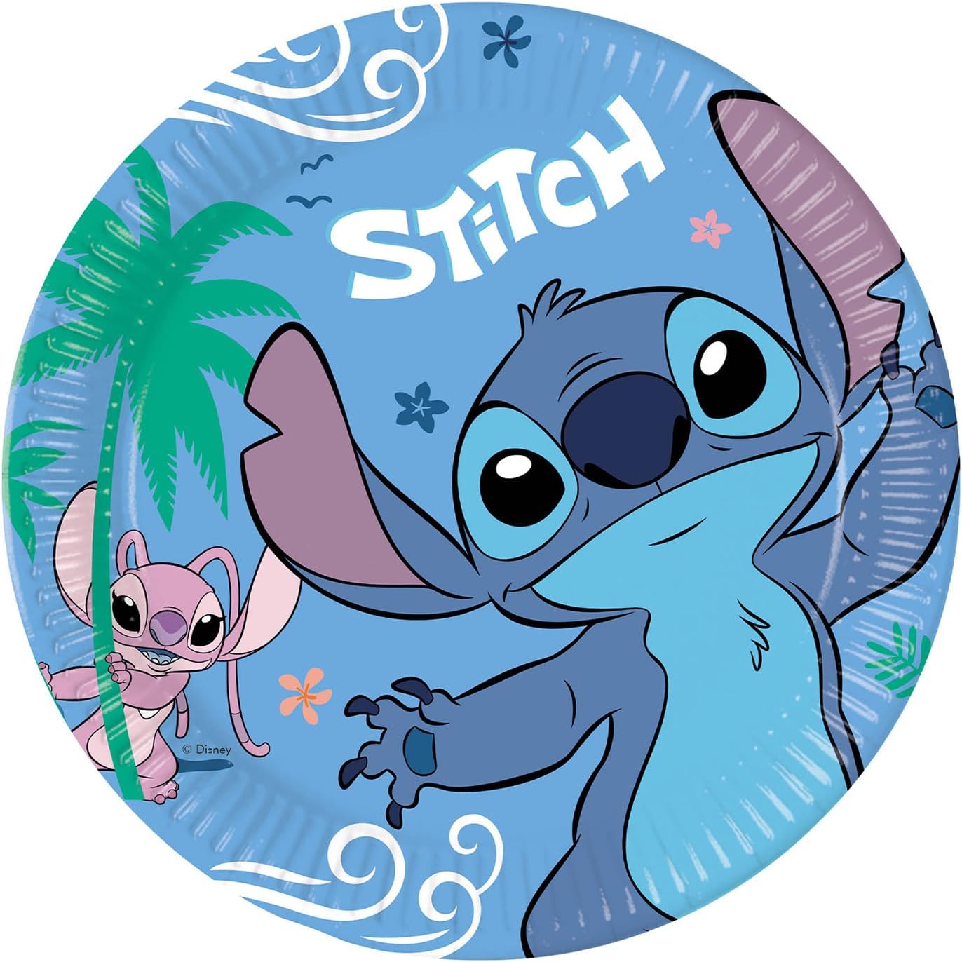 Stitch - 52-teiliges Party Geschirrset mit kleinen Teller