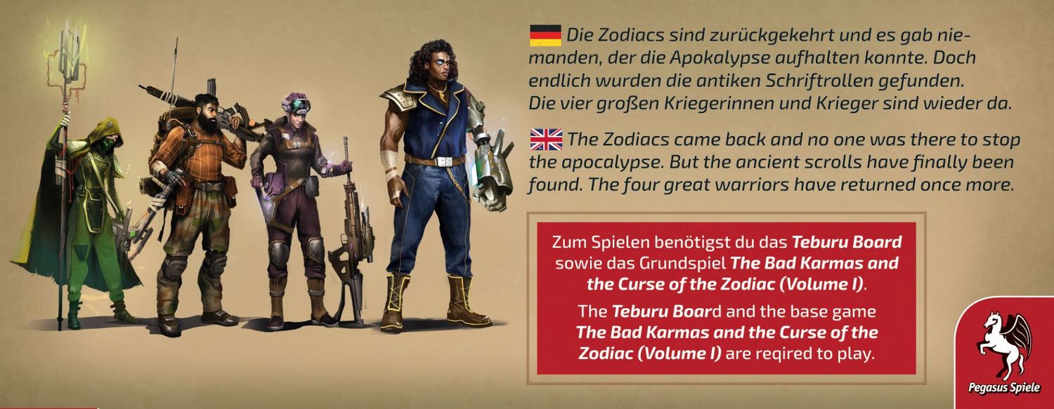 Teburu: The Bad Karmas and the Curse of the Zodiac: The Zodiac Apocalypse Heroes [Erweiterung] – Expertenspiel