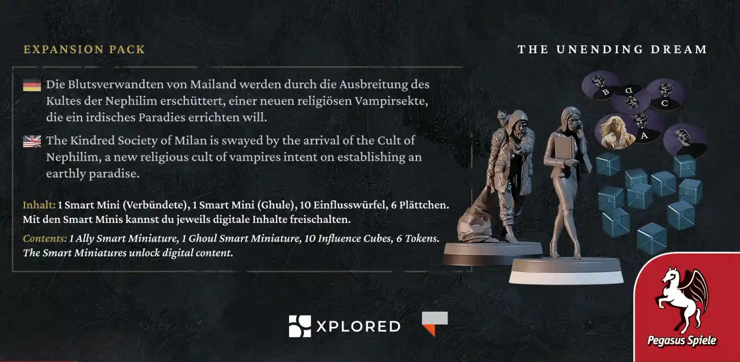 Teburu: Vampire: The Masquerade – Milan Uprising: The Unending Dream [Erweiterung] – Expertenspiel