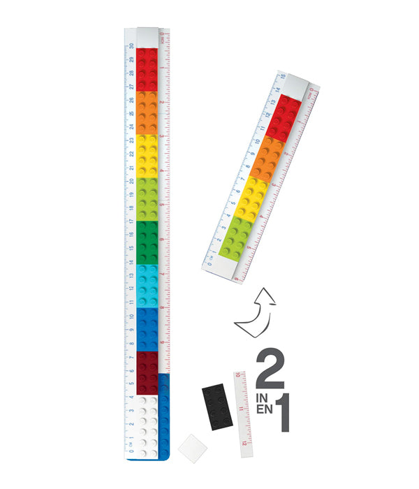 LEGO® Lineal zum Selberbauen mit Legofigur