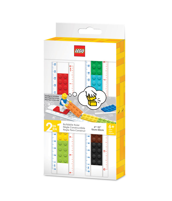 LEGO® Lineal zum Selberbauen mit Legofigur
