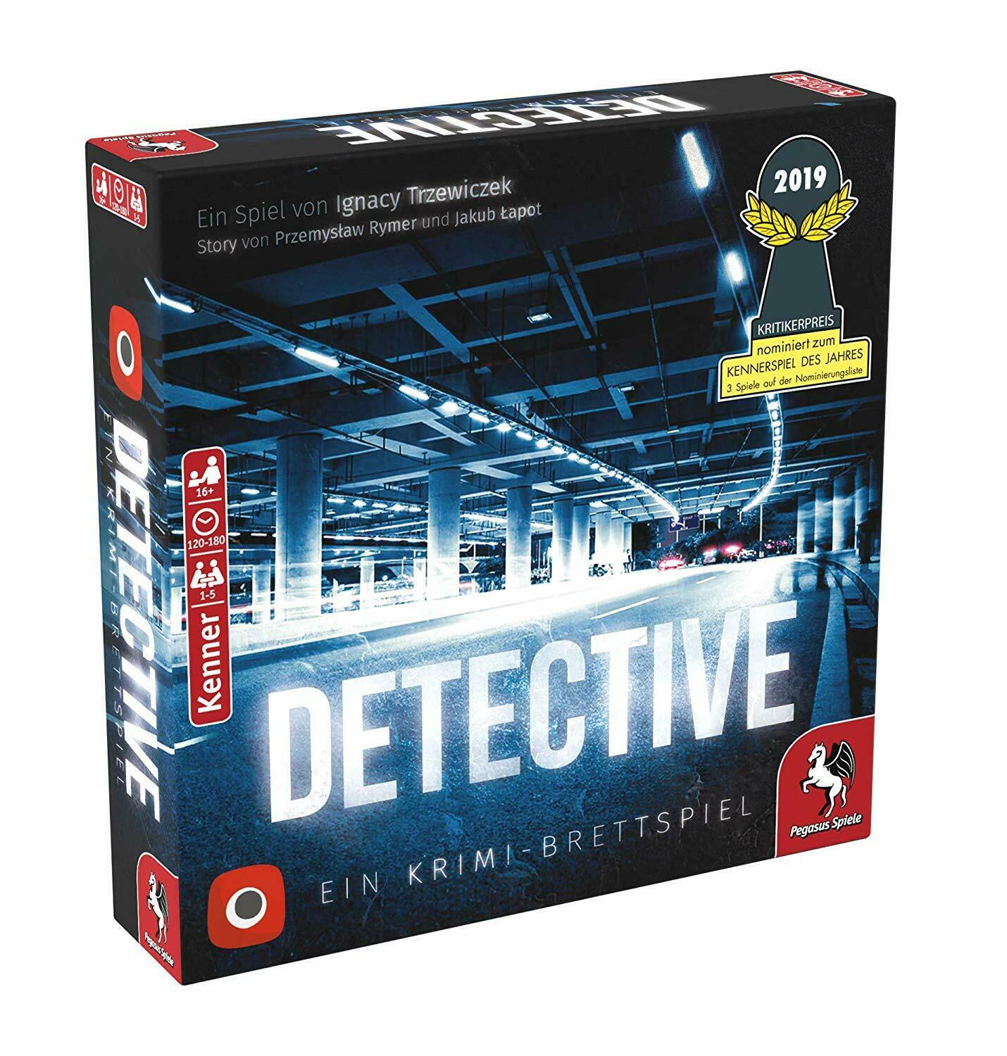 Detective Deutsch Pegasus Spiele Nominiert Kennerspiel des Jahres 2019 Neu + OVP