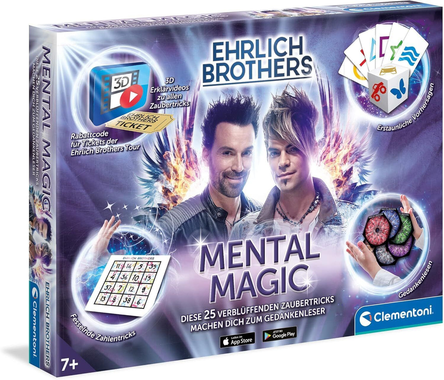 Clementoni Ehrlich Brothers Mental Magic - Zauberkasten für Kinder ab 7 Jahren