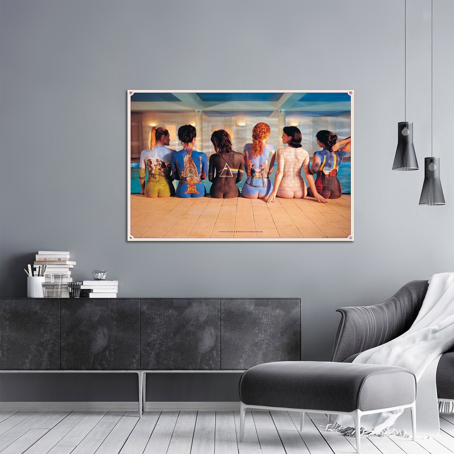 Pink Floyd Bodypainting Album Covers Poster