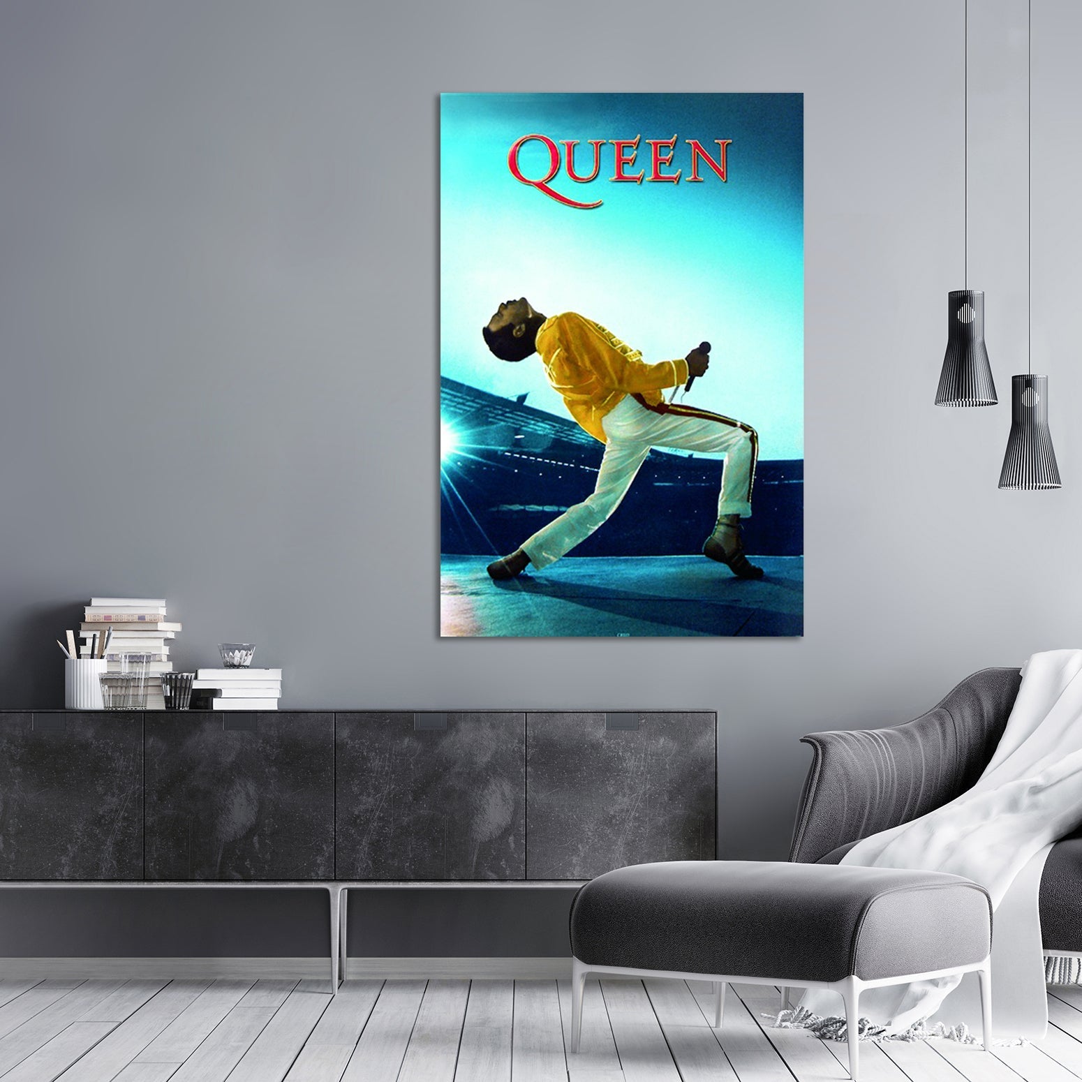 Queen live at Wembley Poster