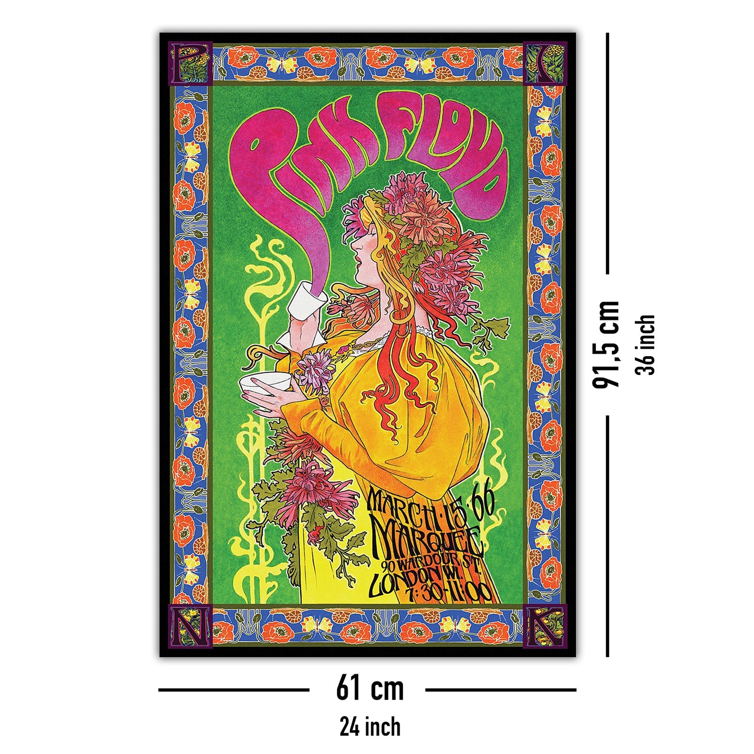 Pink Floyd Bob Masse Tourplakat Poster