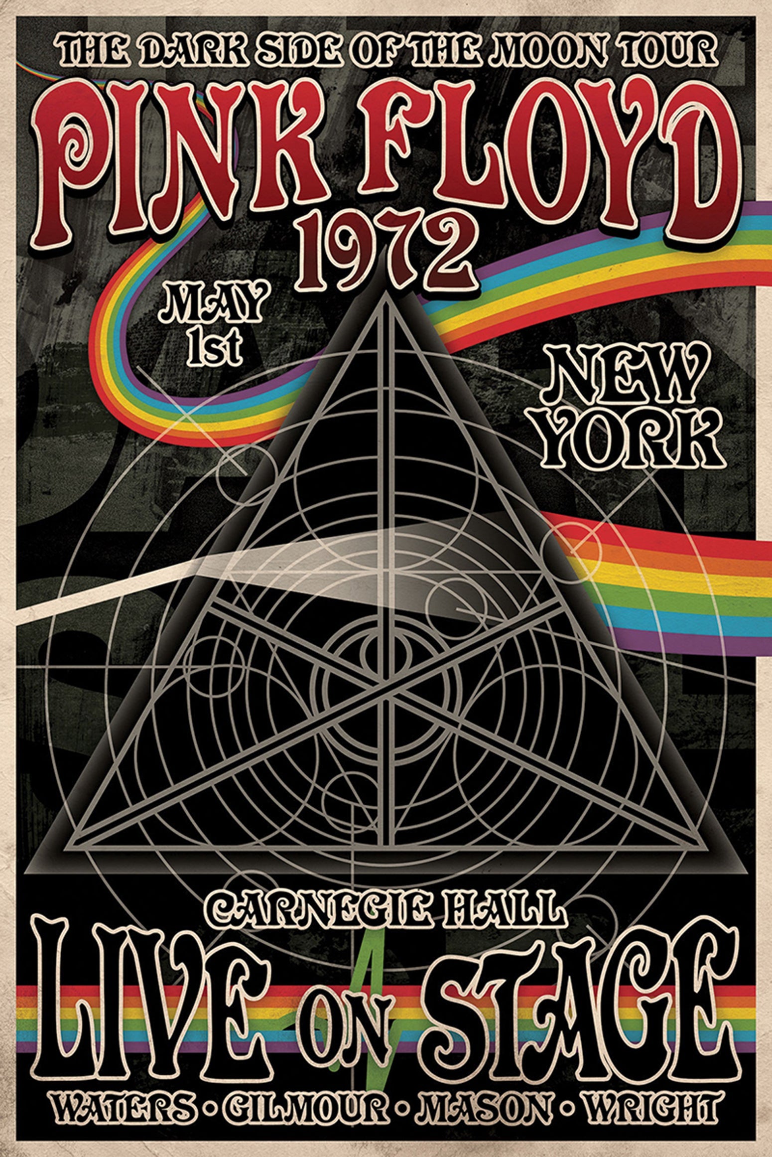 Pink Floyd Tourplakat The Dark Side Of The Moon Tour Poster