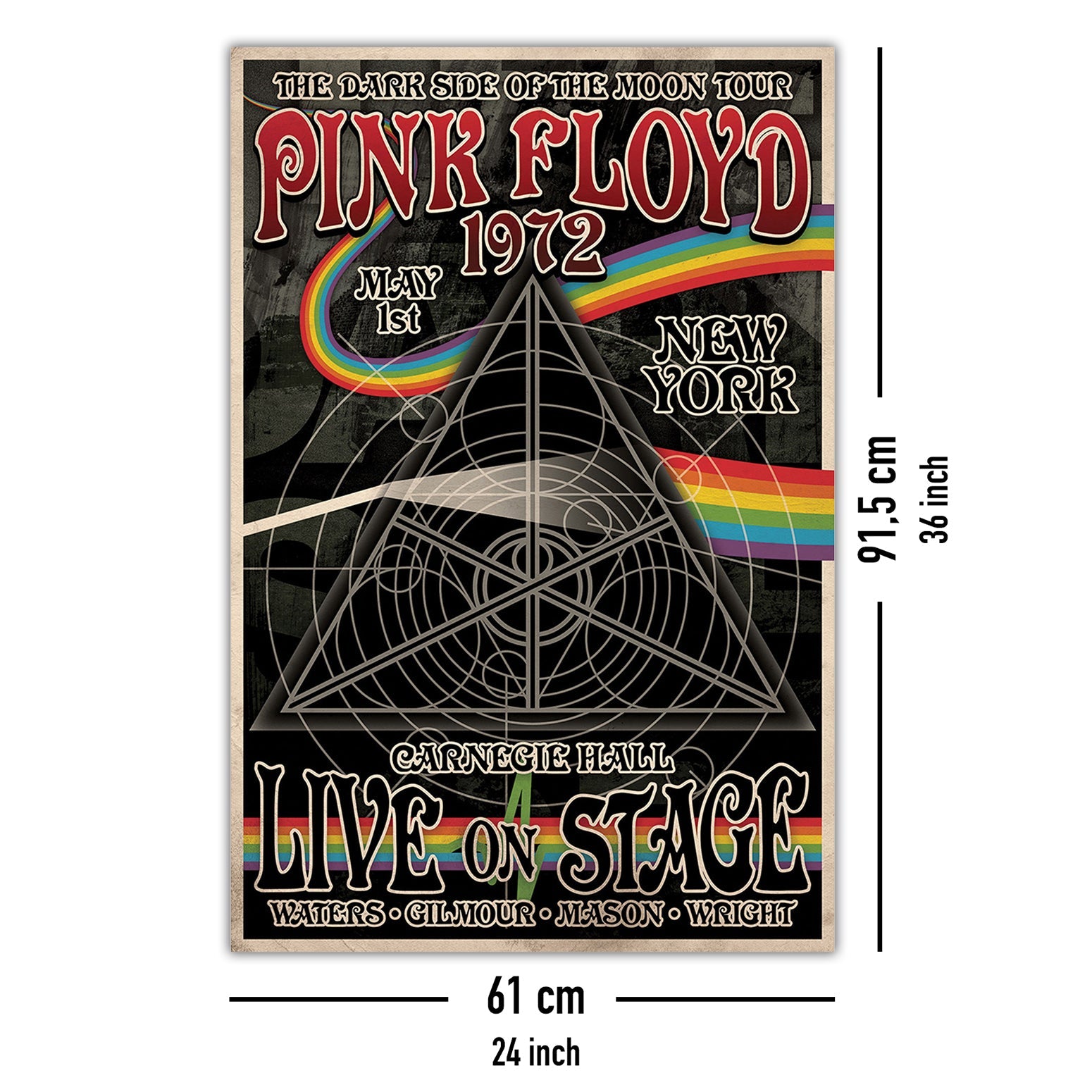 Pink Floyd Tourplakat The Dark Side Of The Moon Tour Poster