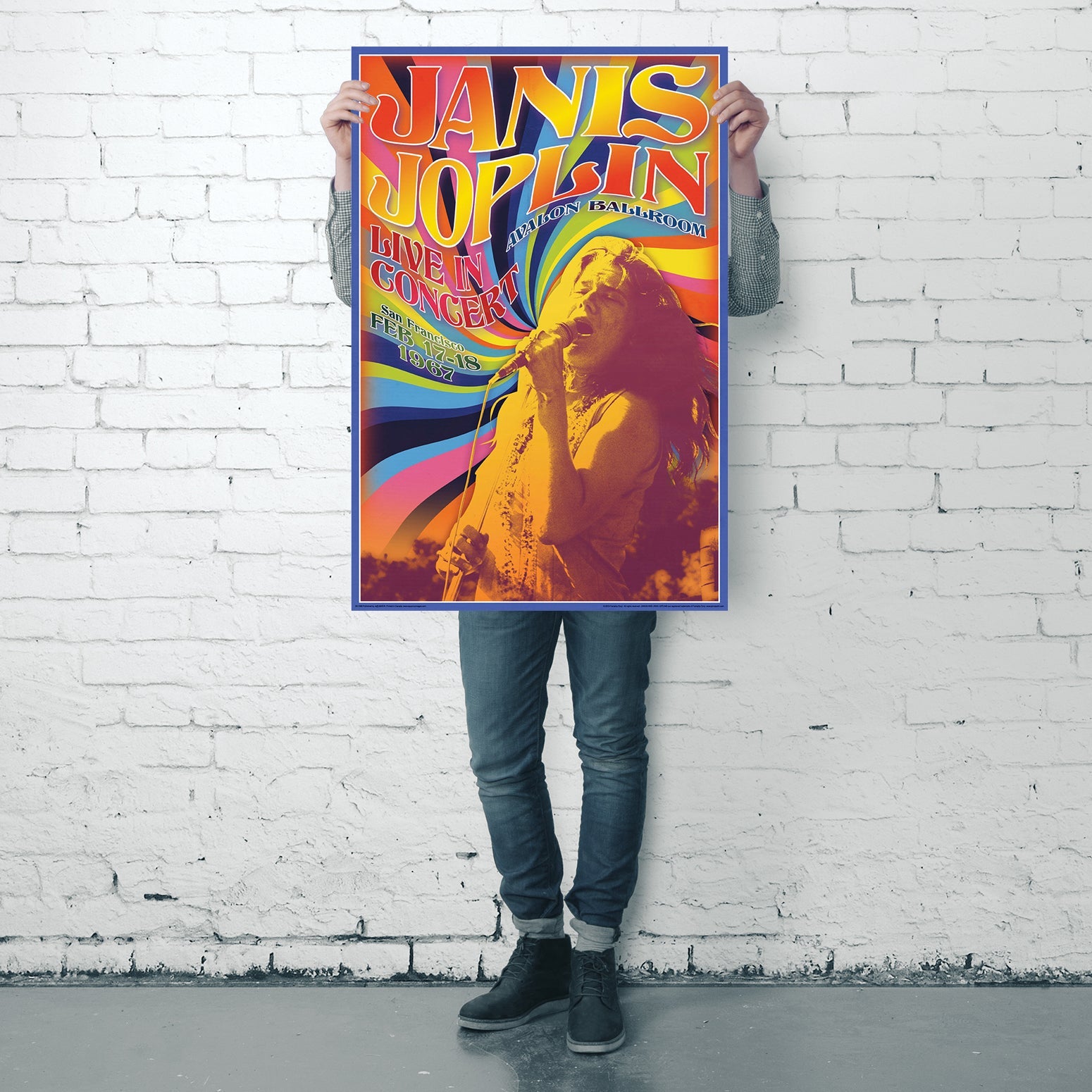 Janis Joplin Live In Concert Poster