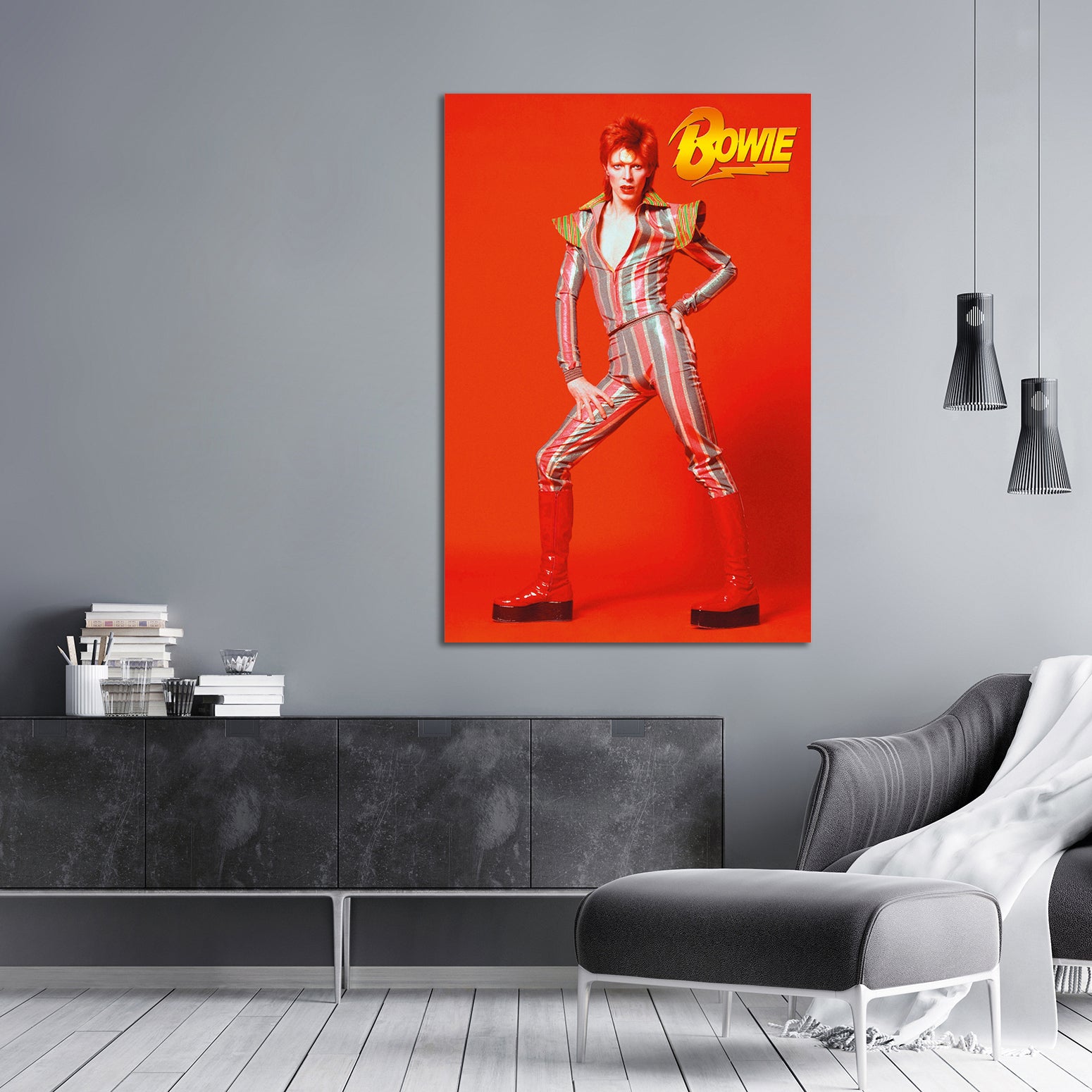 David Bowie Glam Poster