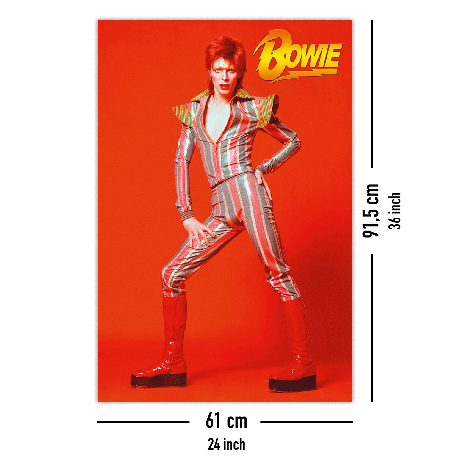 David Bowie Glam Poster