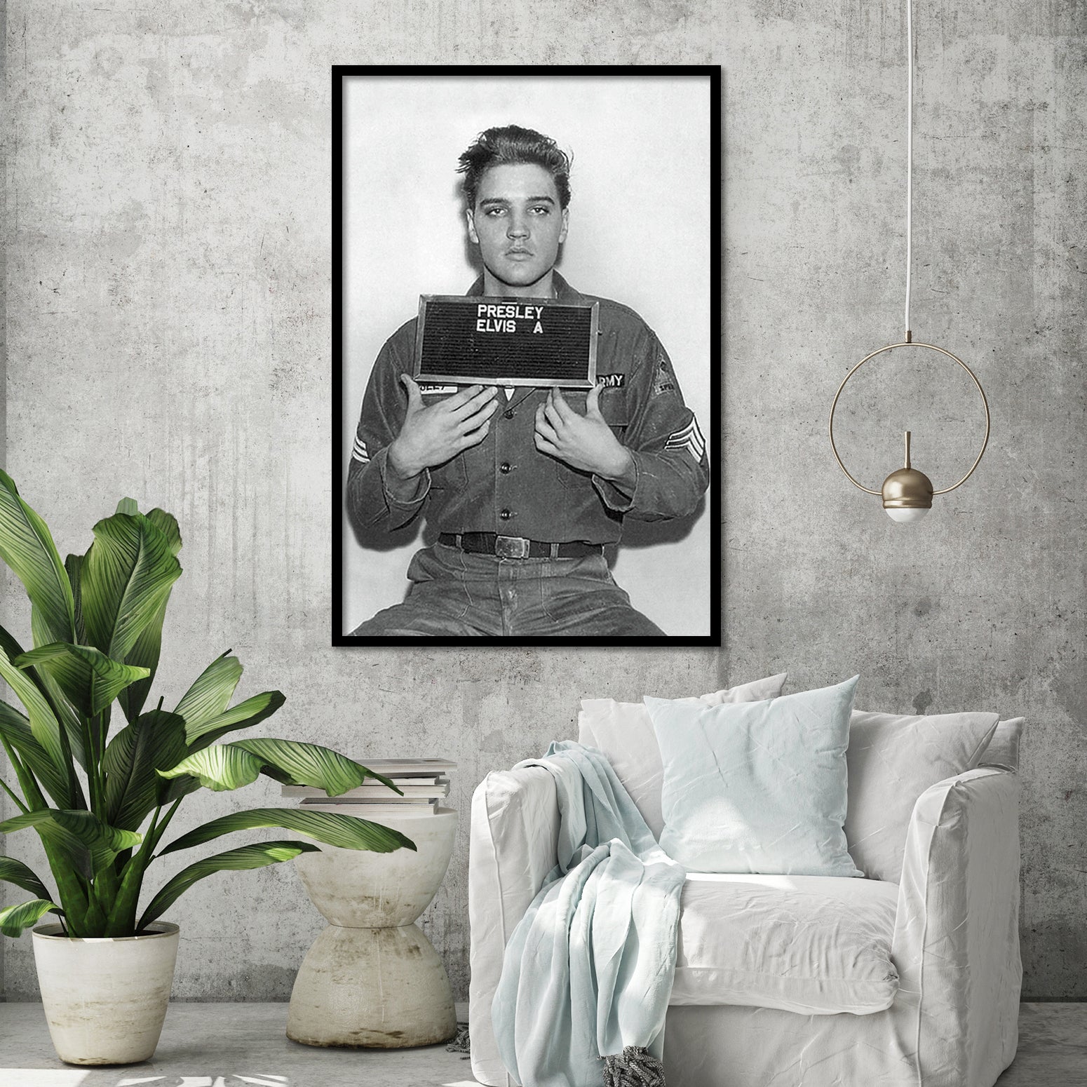 Elvis Presley Mugshot Polizeifoto Poster