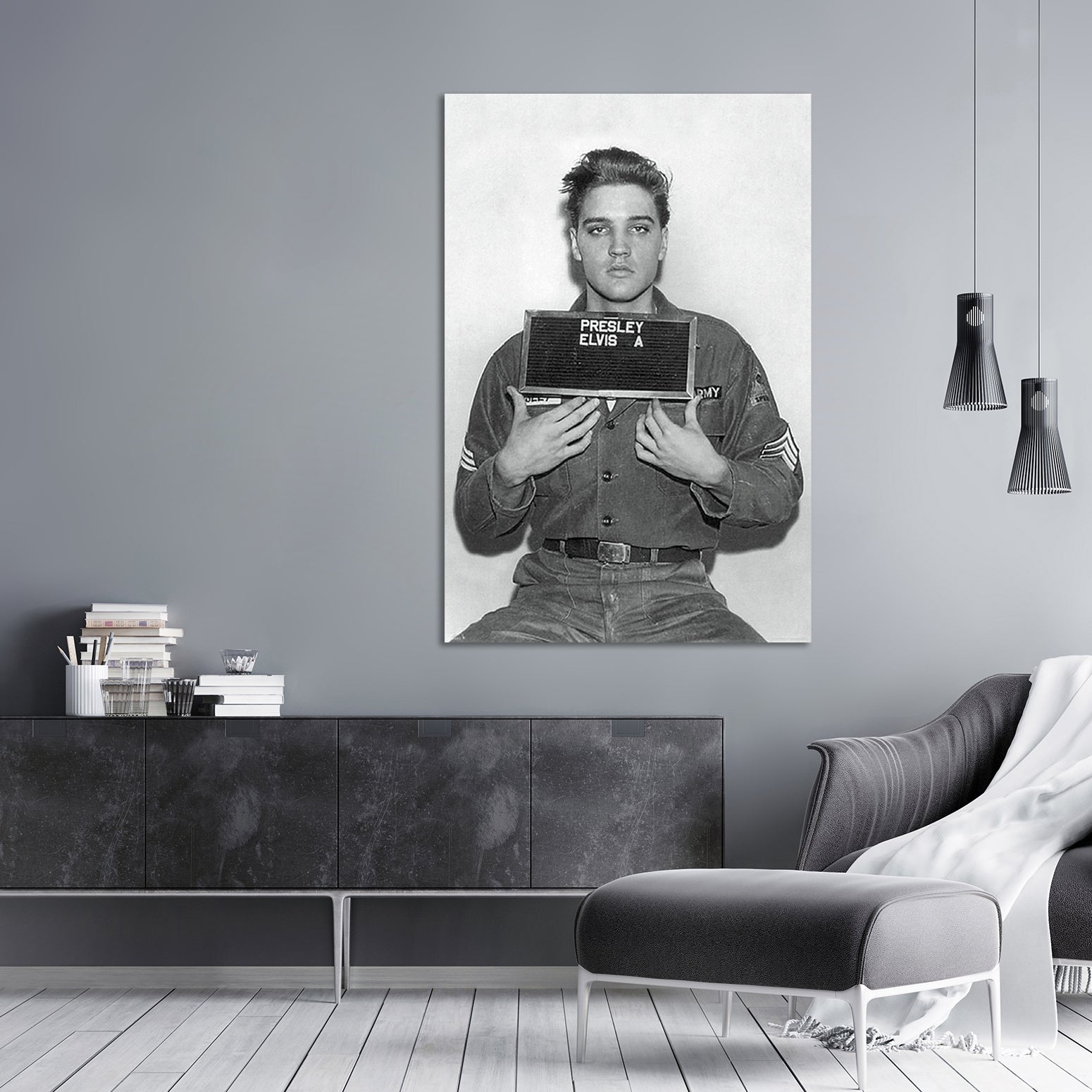 Elvis Presley Mugshot Polizeifoto Poster
