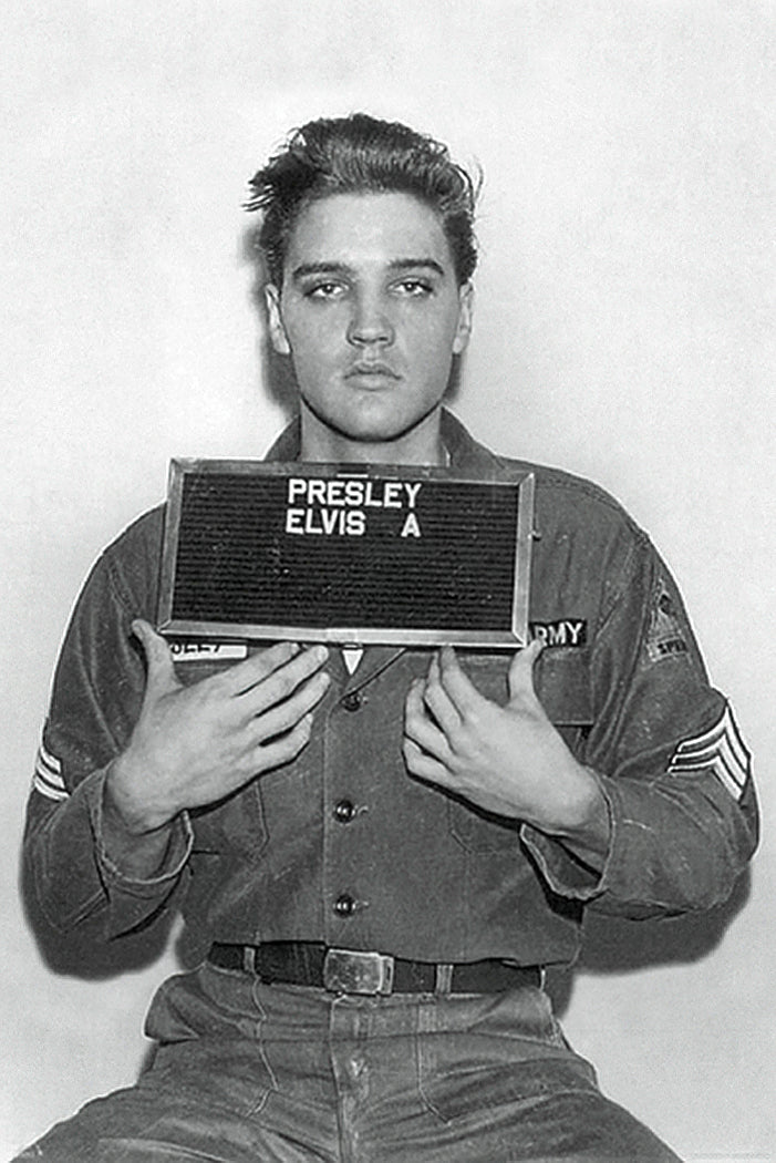 Elvis Presley Mugshot Polizeifoto Poster