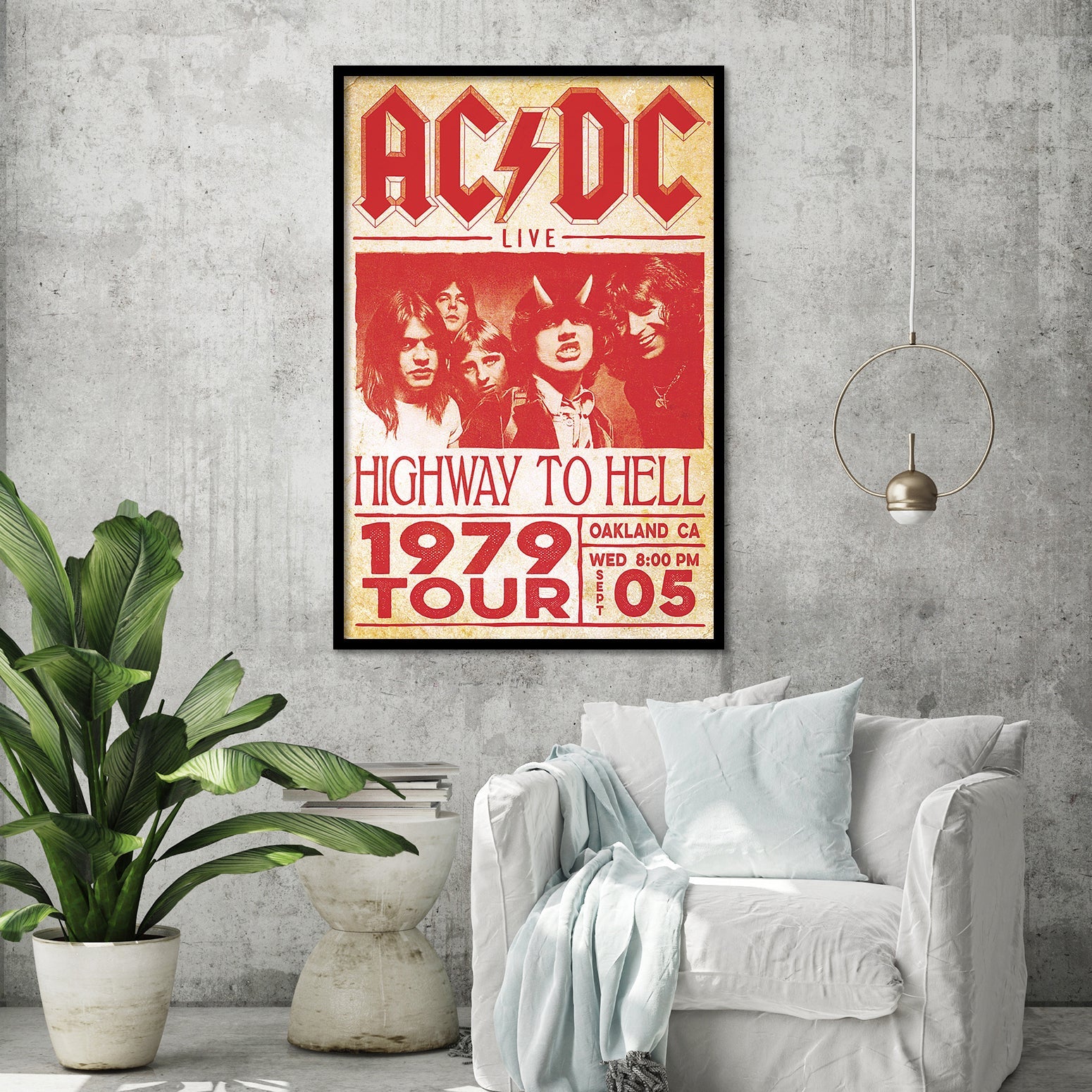 AC/DC Live Highway To Hell Tour 1979 Poster
