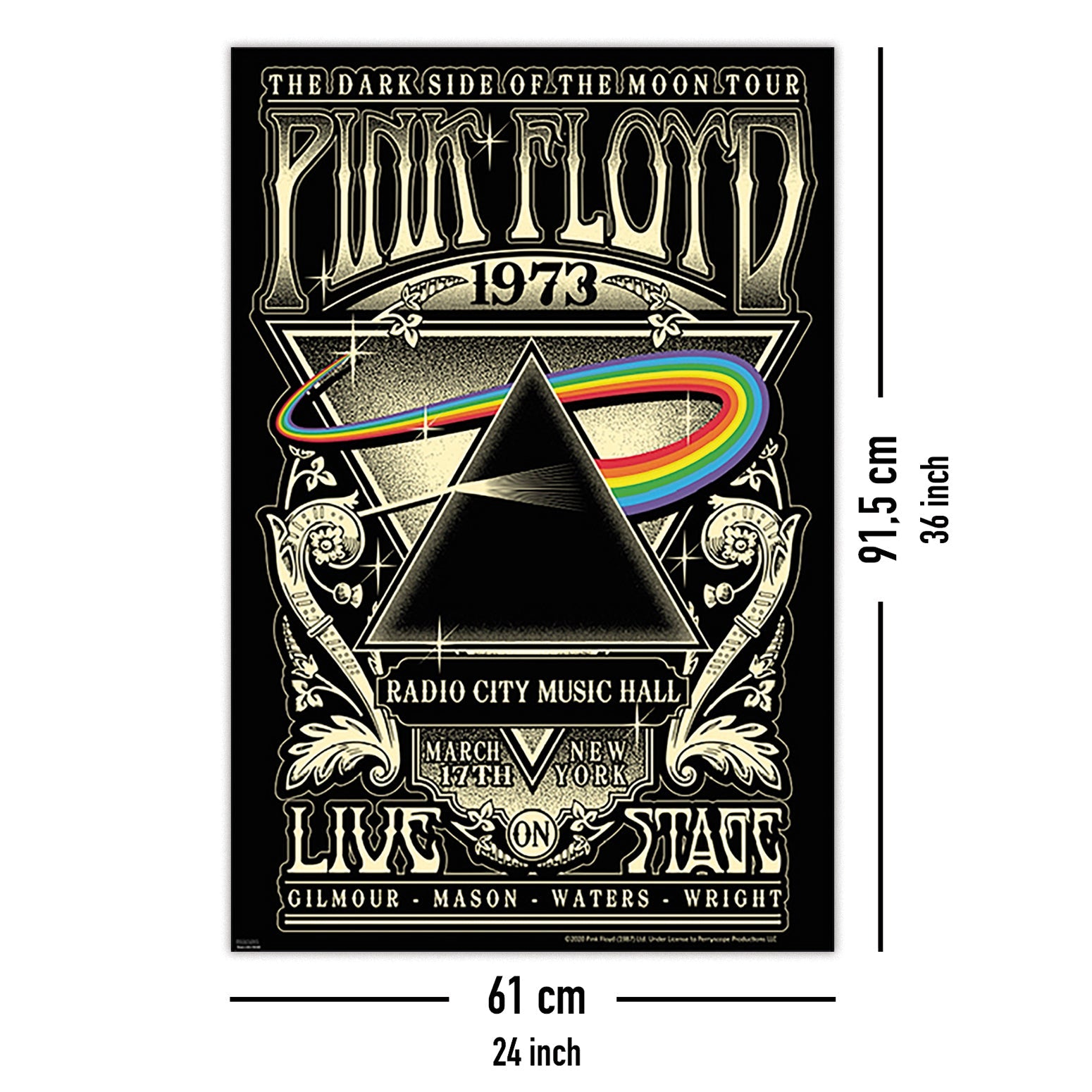Pink Floyd Radio City.. Music Hall, New York Poster