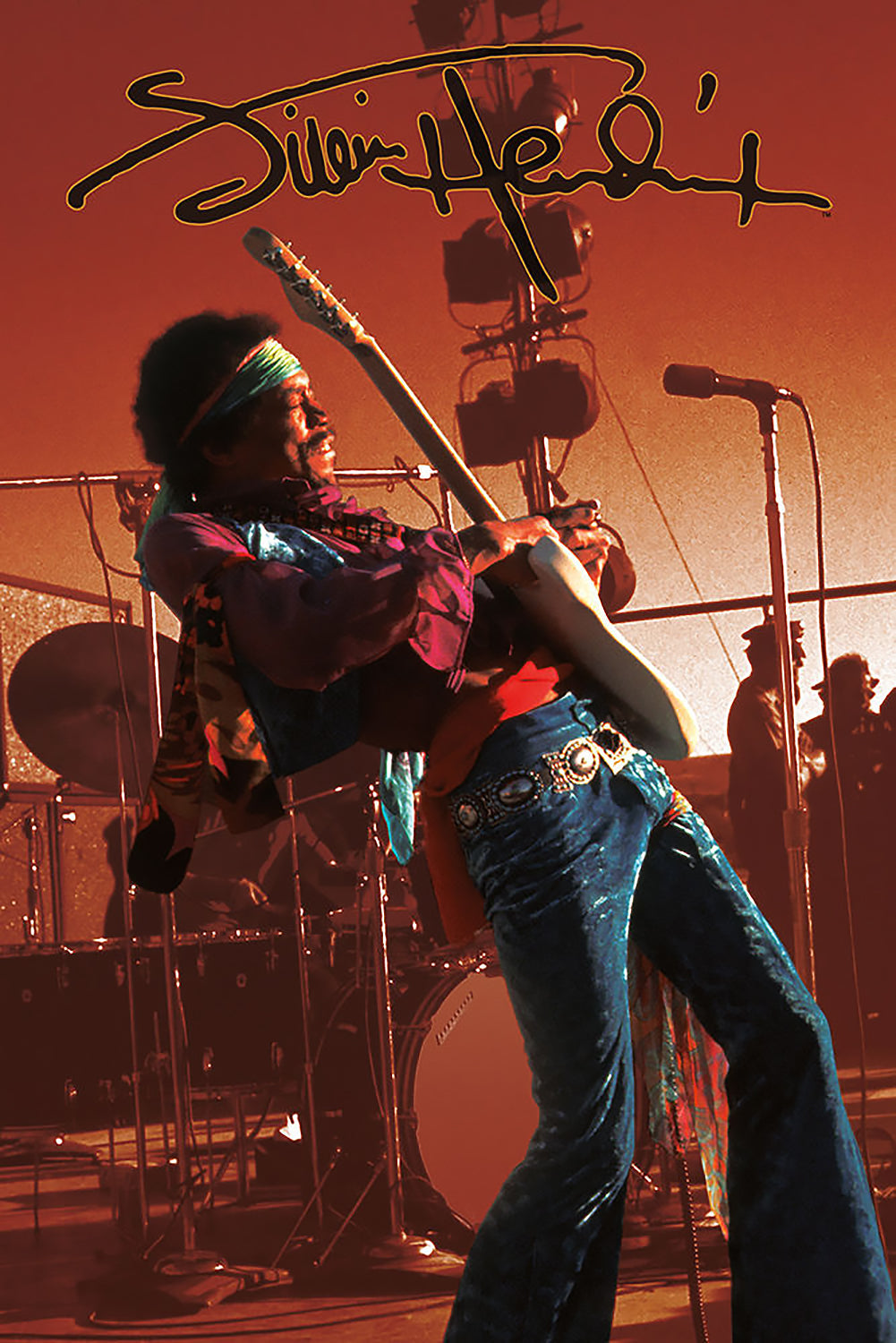 Jimi Hendrix Live Poster