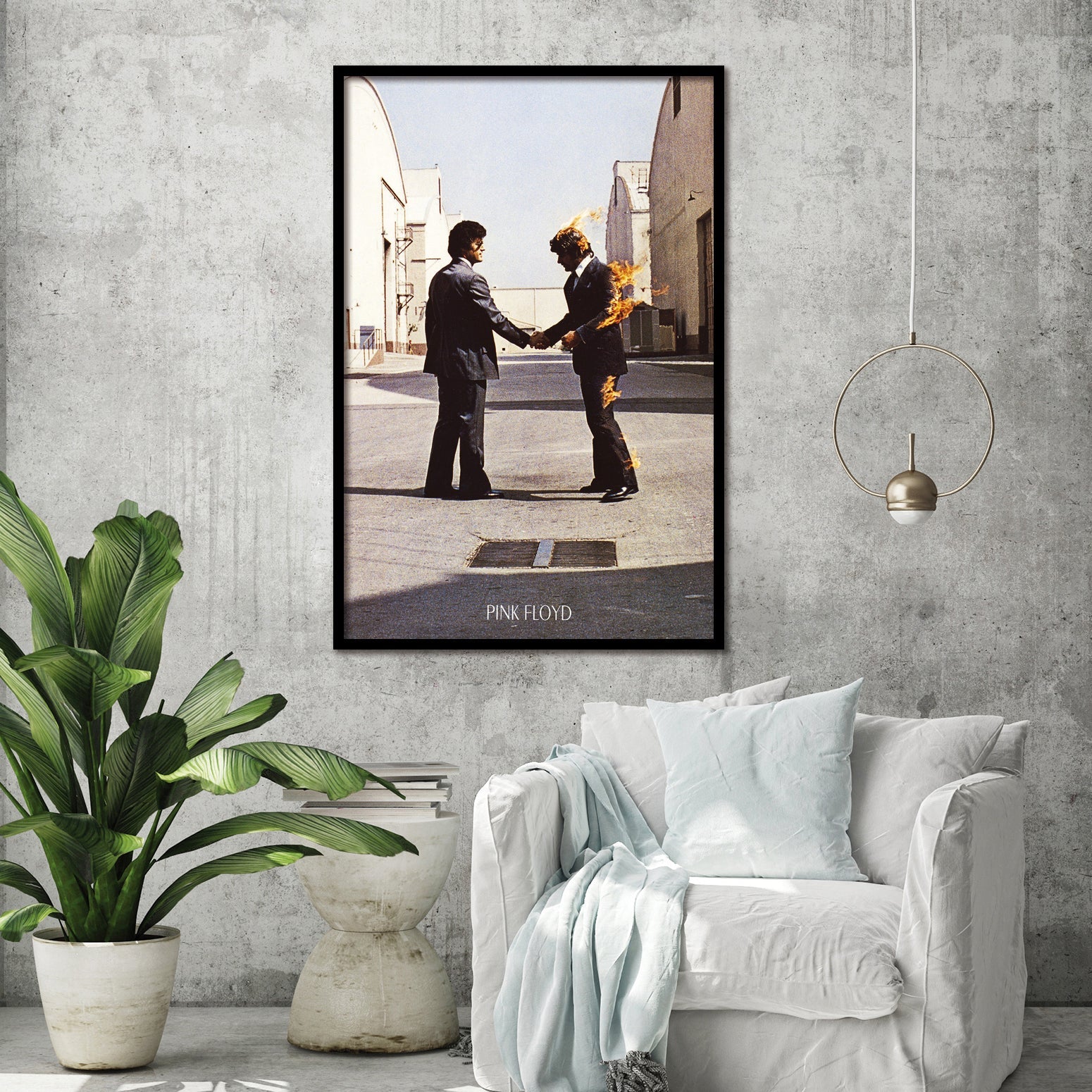 Pink Floyd LP Cover Wish You Were Here Poster