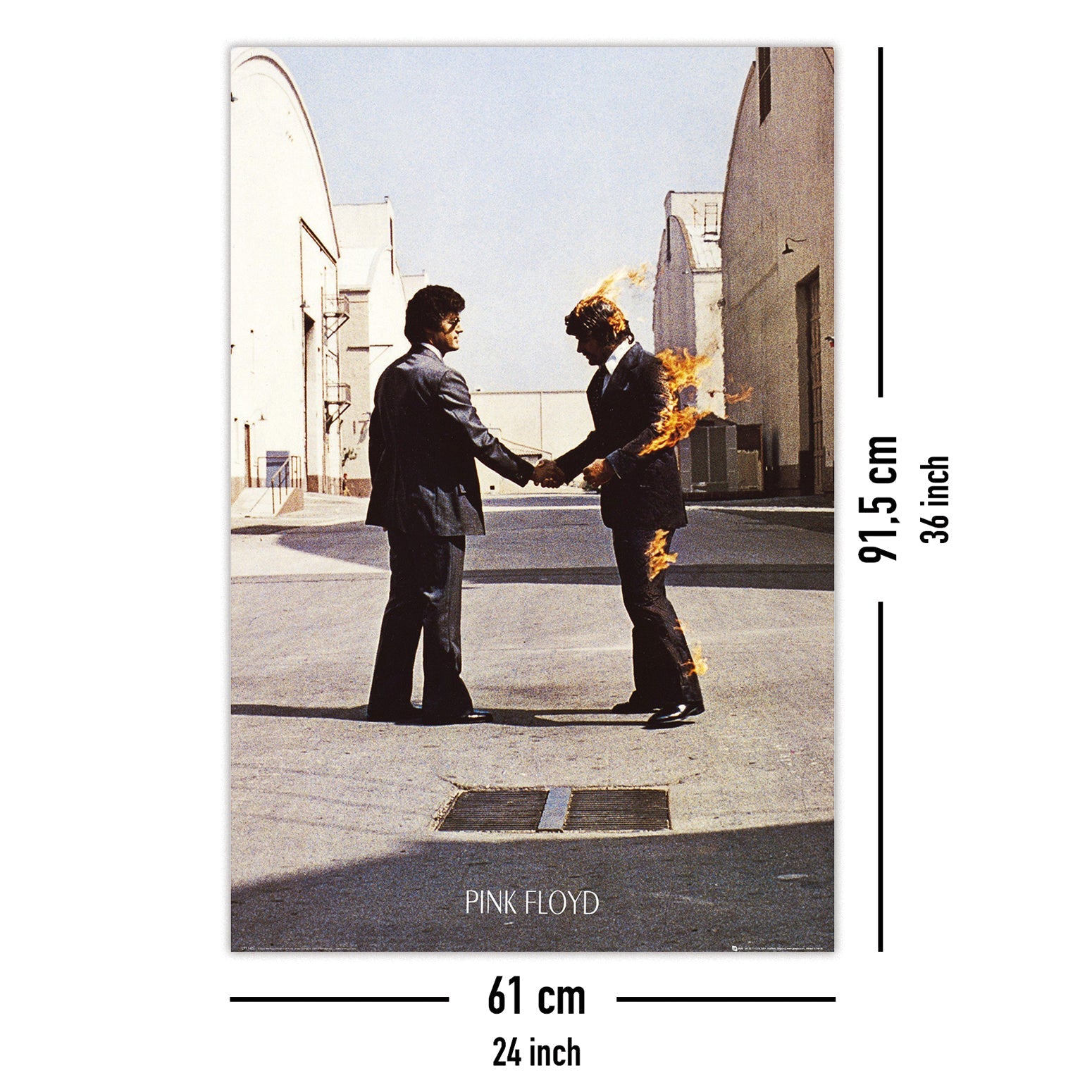Pink Floyd LP Cover Wish You Were Here Poster