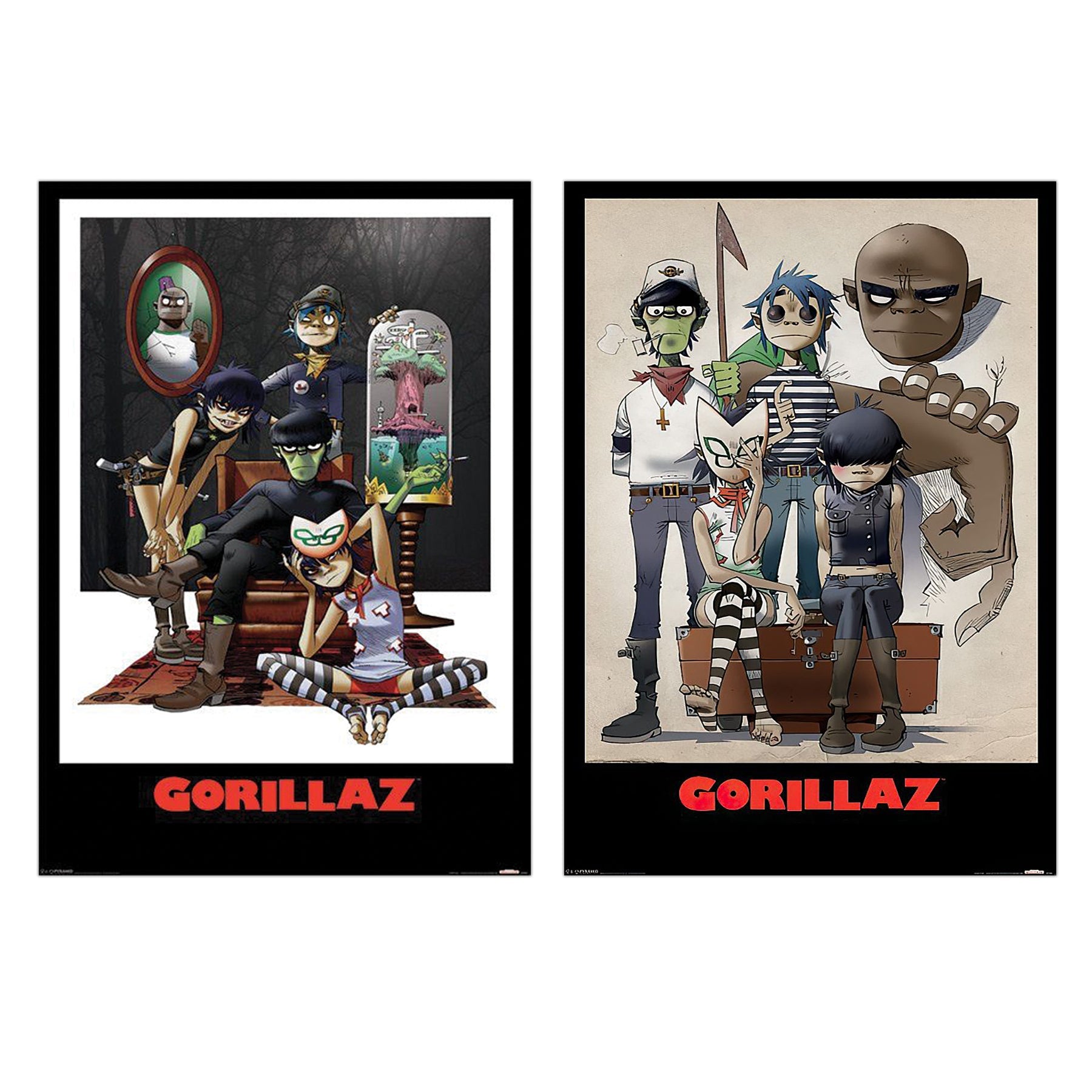 Gorillaz 2er Set Poster