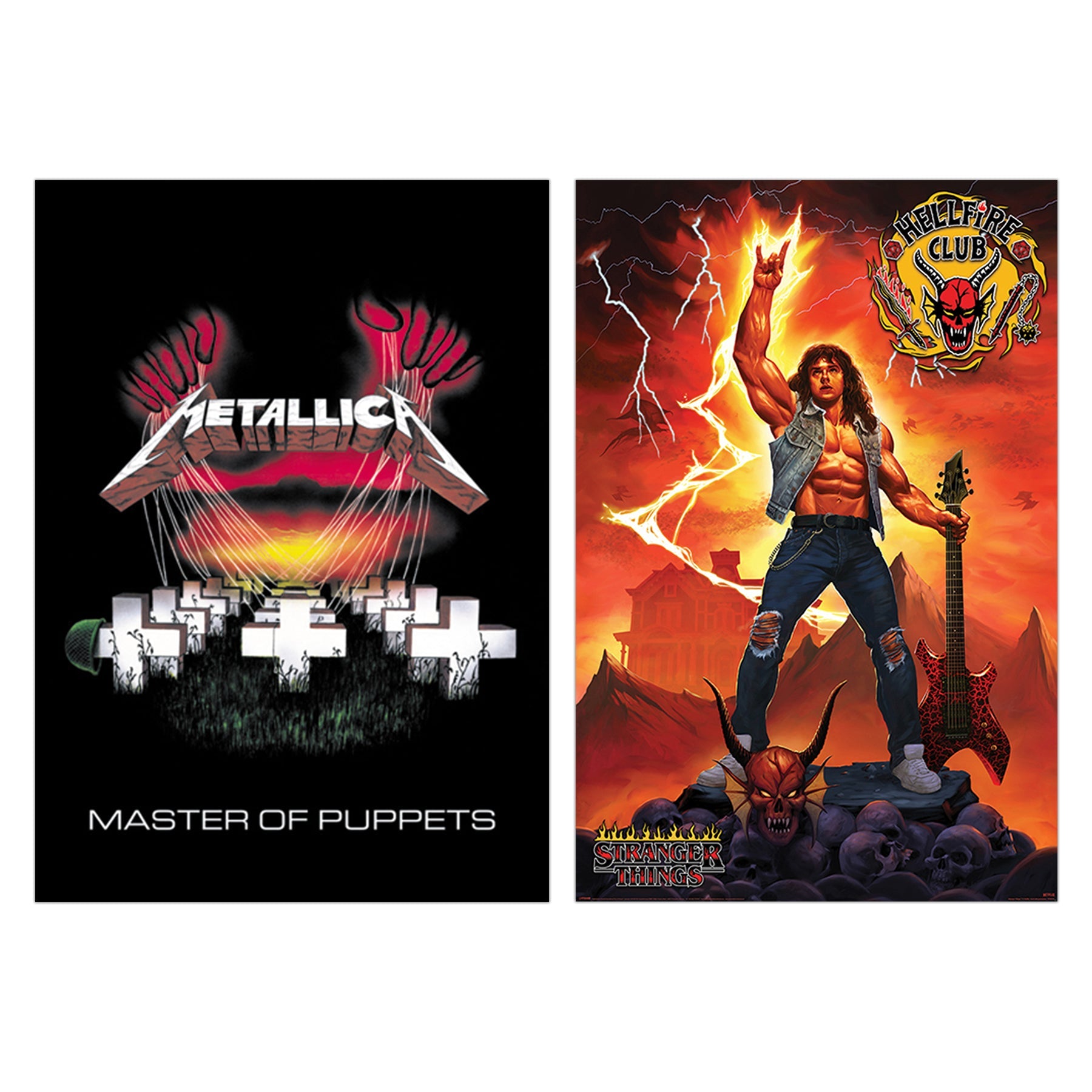 Metallica & Eddie Munson 2 er Set Poster