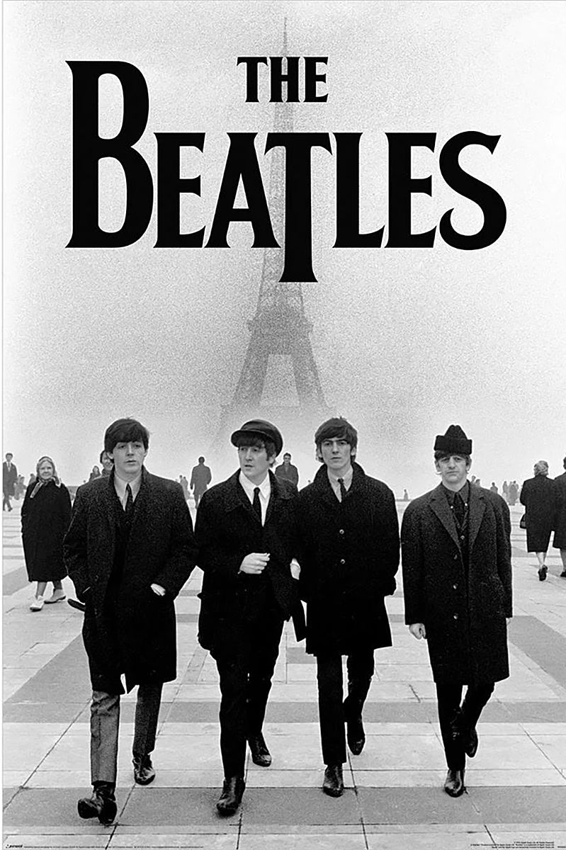 The Beatles Eiffel Tower Poster