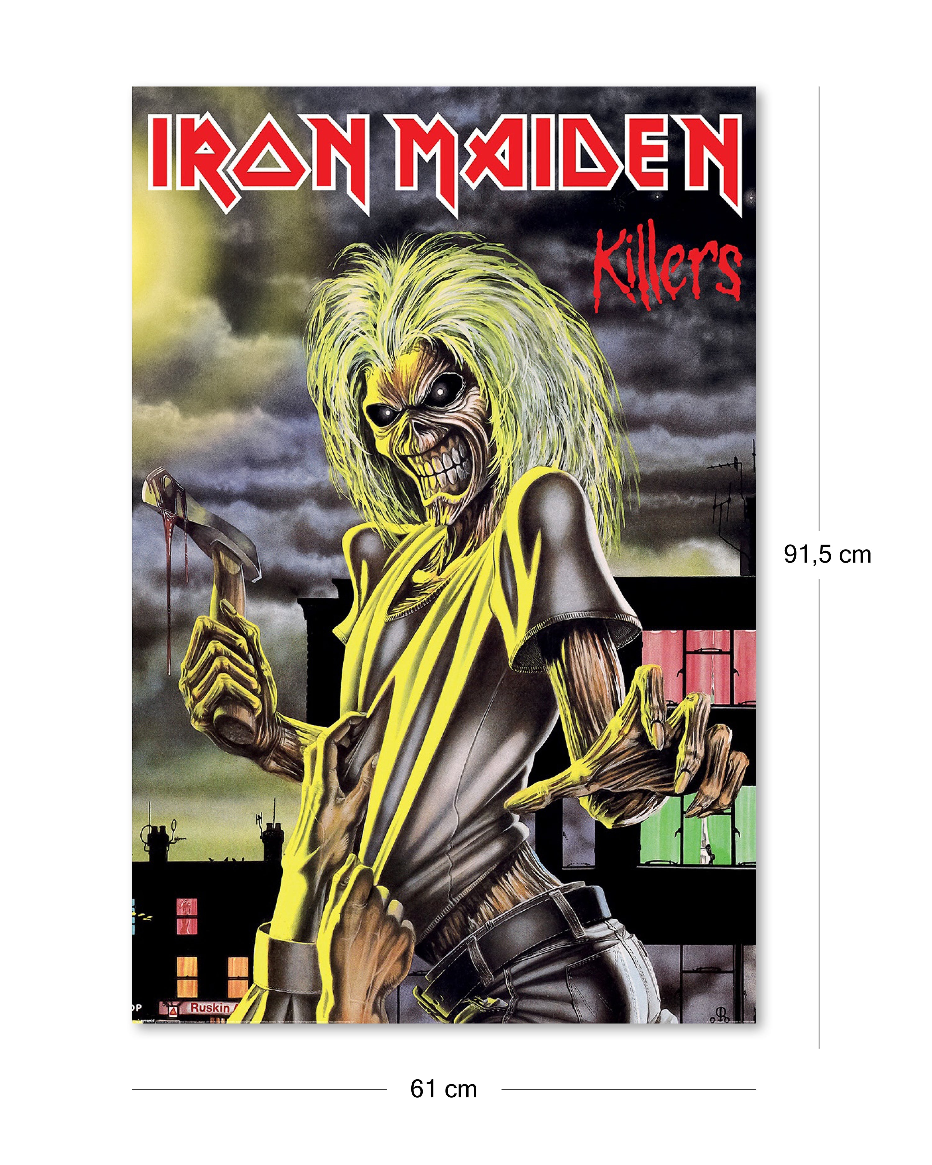 Iron Maiden Eddie "KIllers" 61x91,5 cm Heavy Metal Band Poster