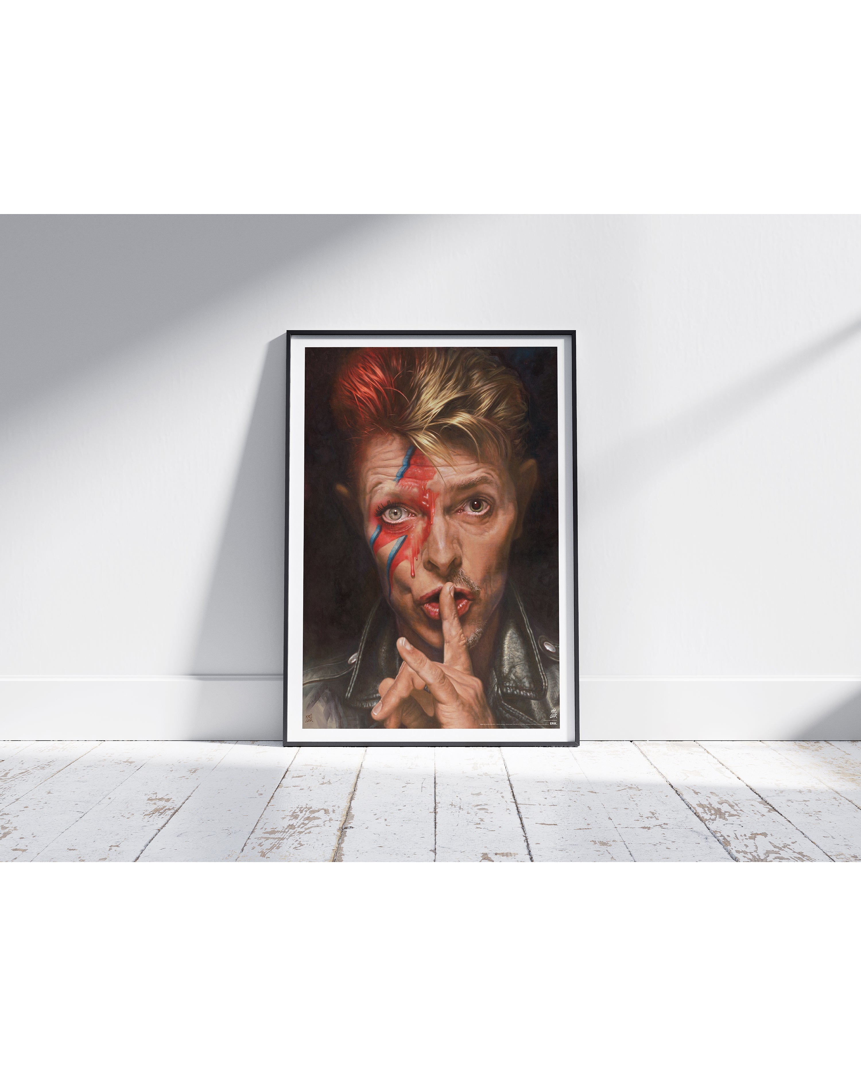 David Bowie Sebastian Krüger Karikatur Poster