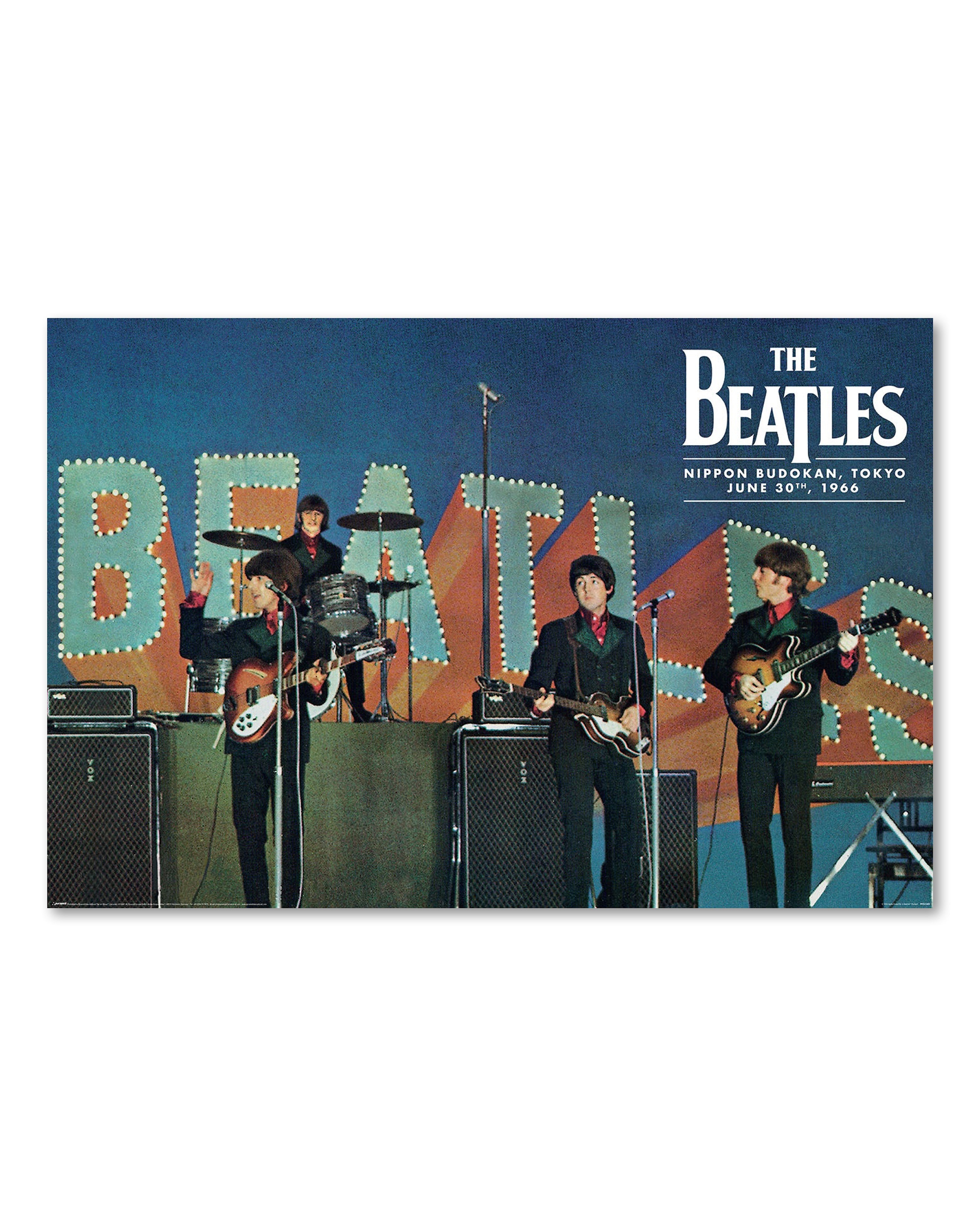 The Beatles Nippon Budokan, Tokyo 1966 Poster