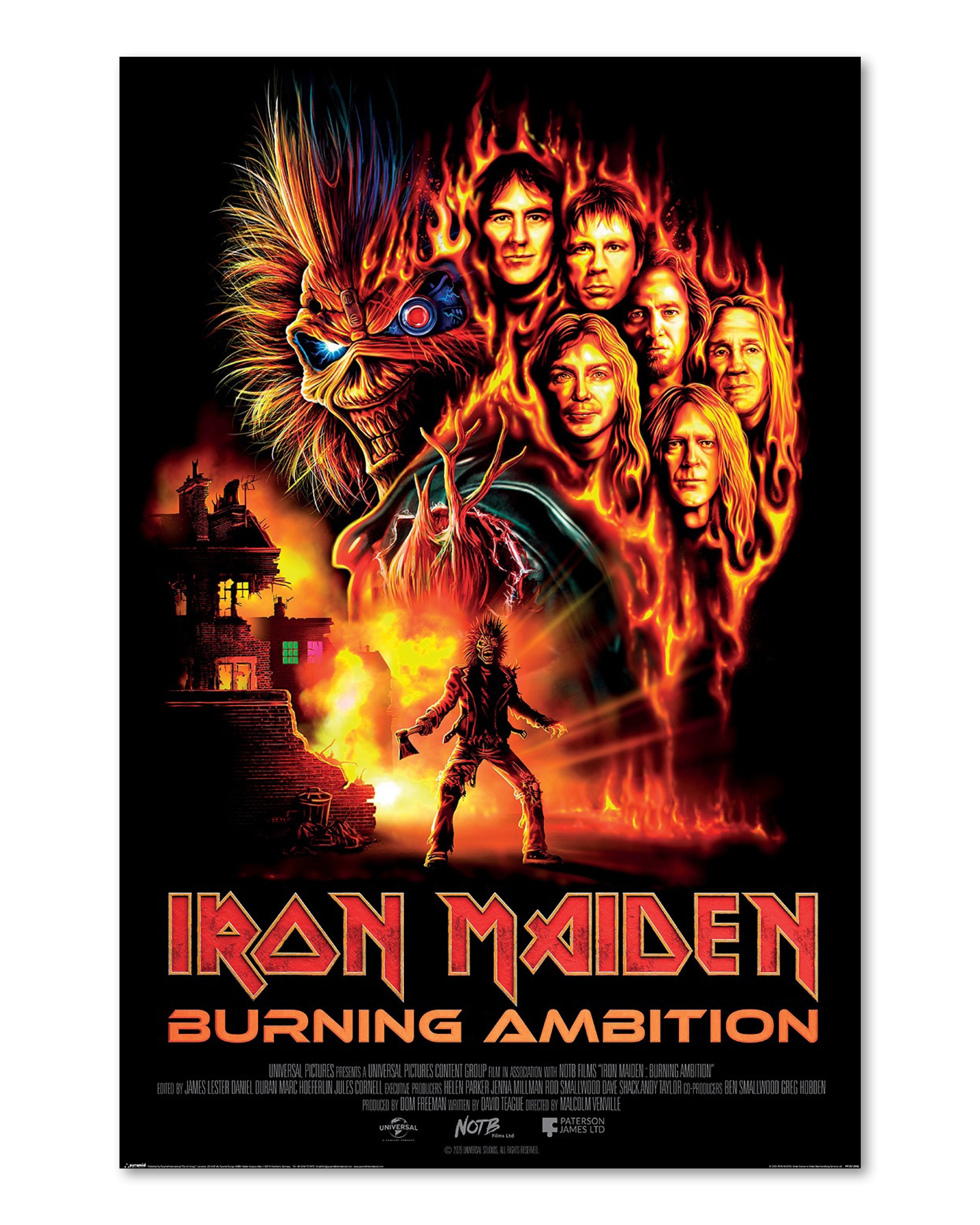Iron Maiden Filmplakat Burning Ambition Poster