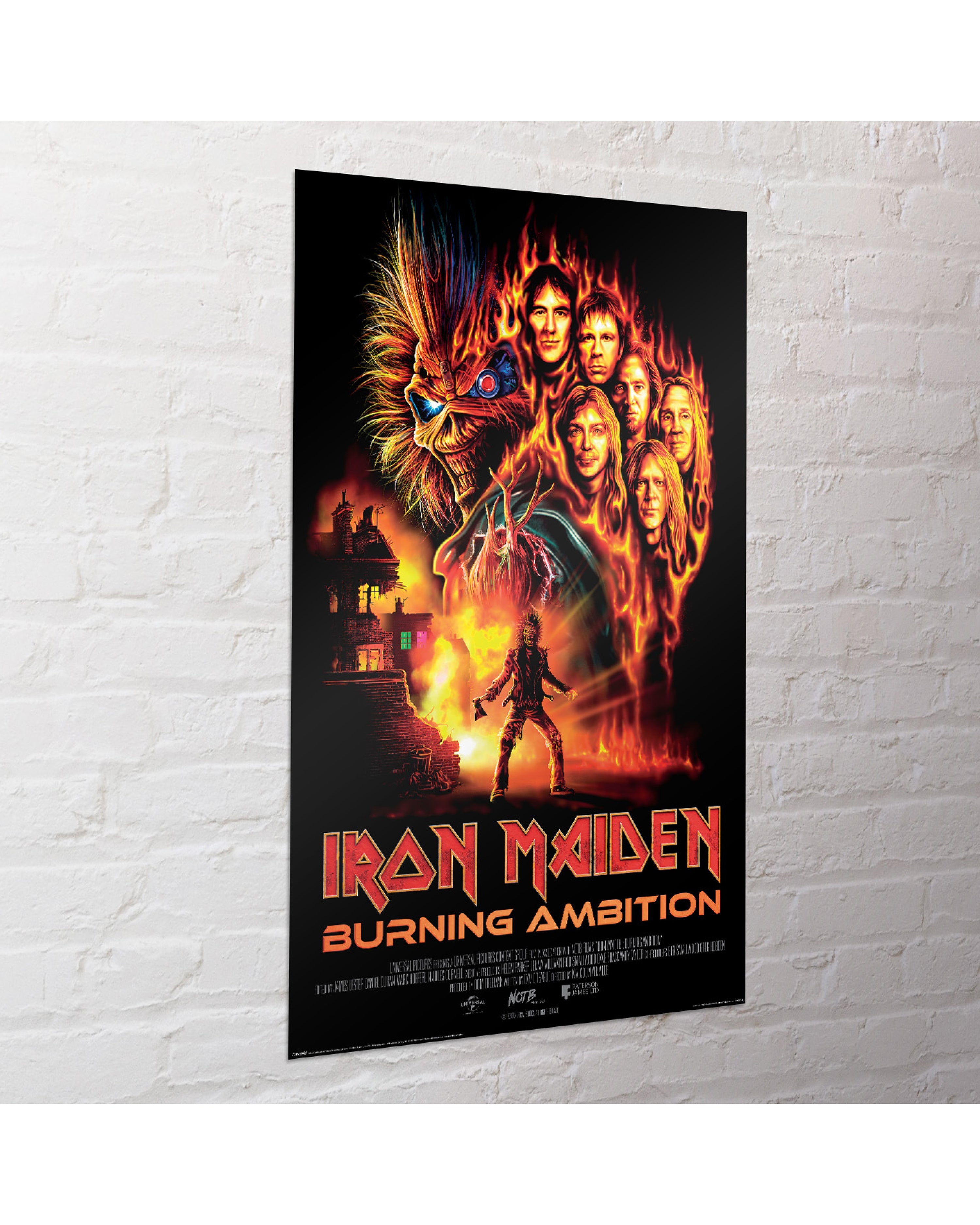 Iron Maiden Filmplakat Burning Ambition Poster