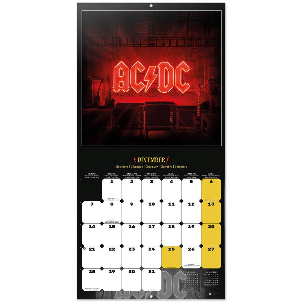 AC/DC 2026 Kalender