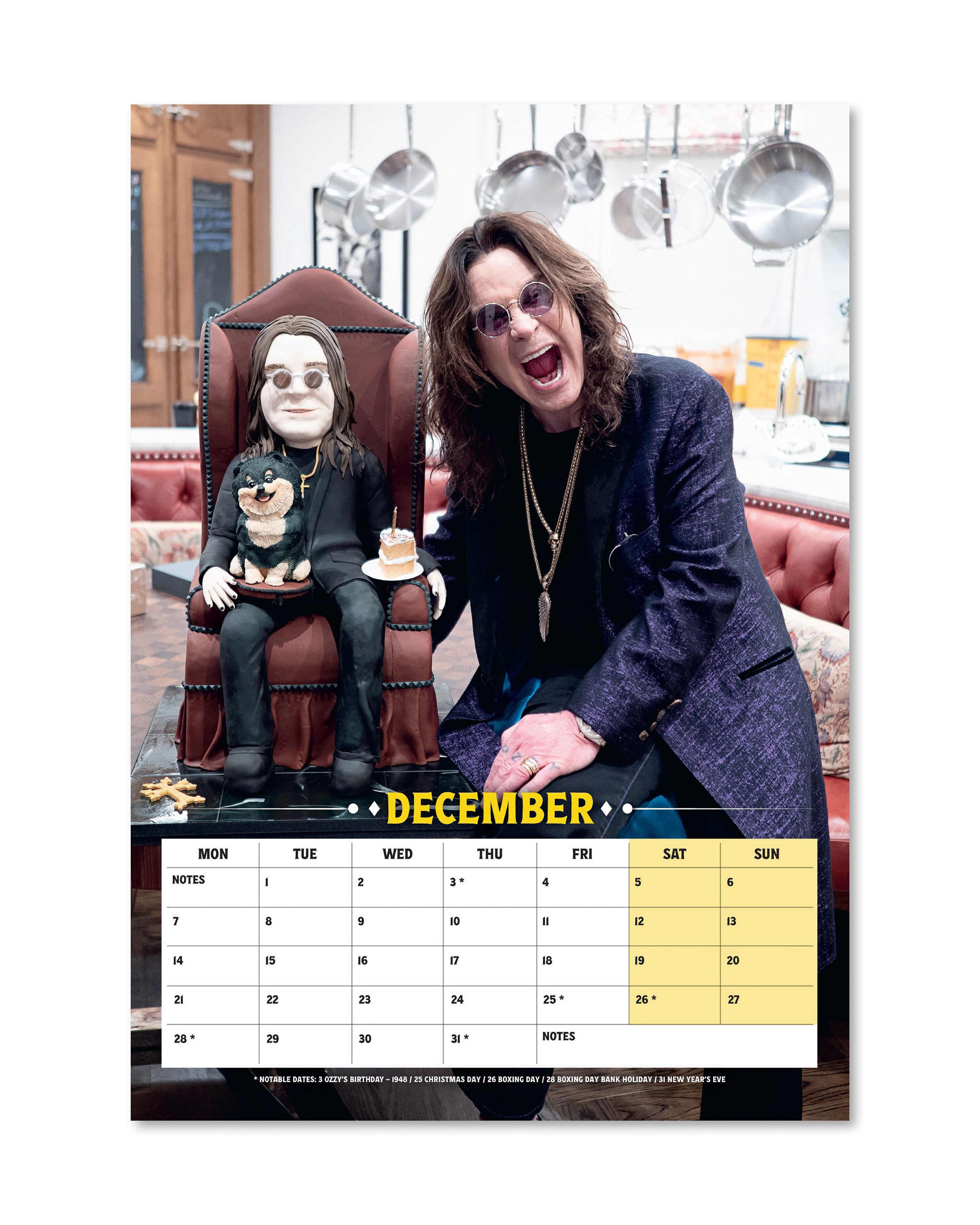 Ozzy Osbourne 2026 Kalender