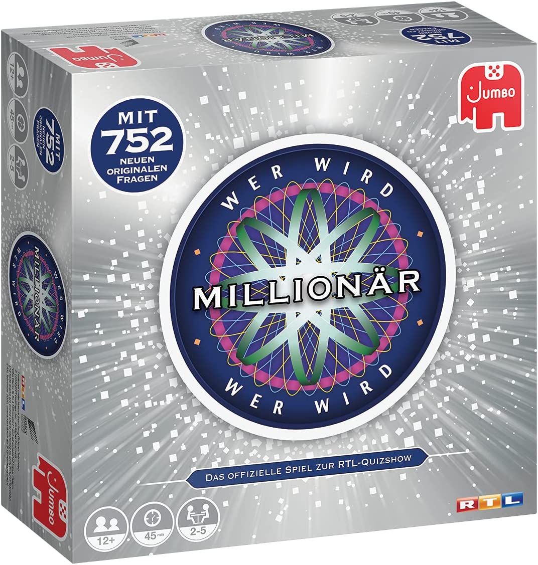 Jumbo Spiele Wer wird Millionär - Brettspiel Jubiläumsauflage 20 Jahre Neu + OVP