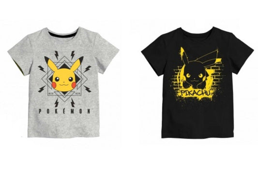 Pokemon Shirt T-Shirt 2 Varianten Pikachu Größe: 110/116 122/128 134/140 146/152