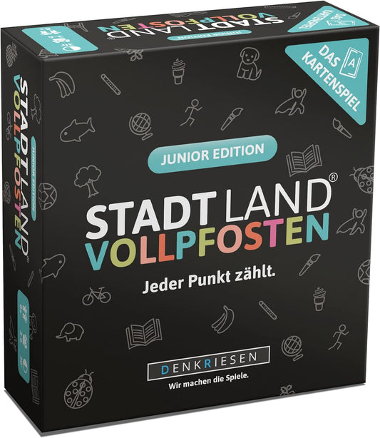 STADT LAND VOLLPFOSTEN Das Kartenspiel Junior Edition Spieleabend Kinderspiel